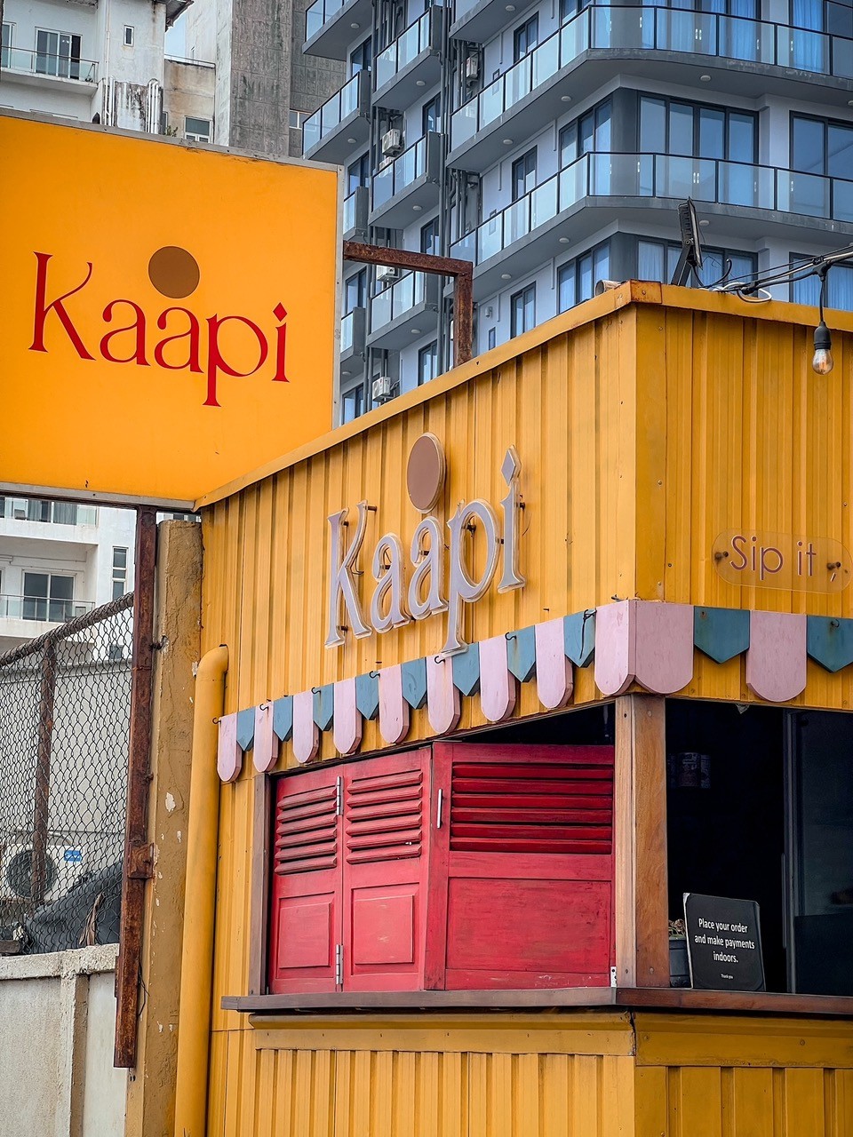 Atmospheric interior placeholder for Café Kaapi
