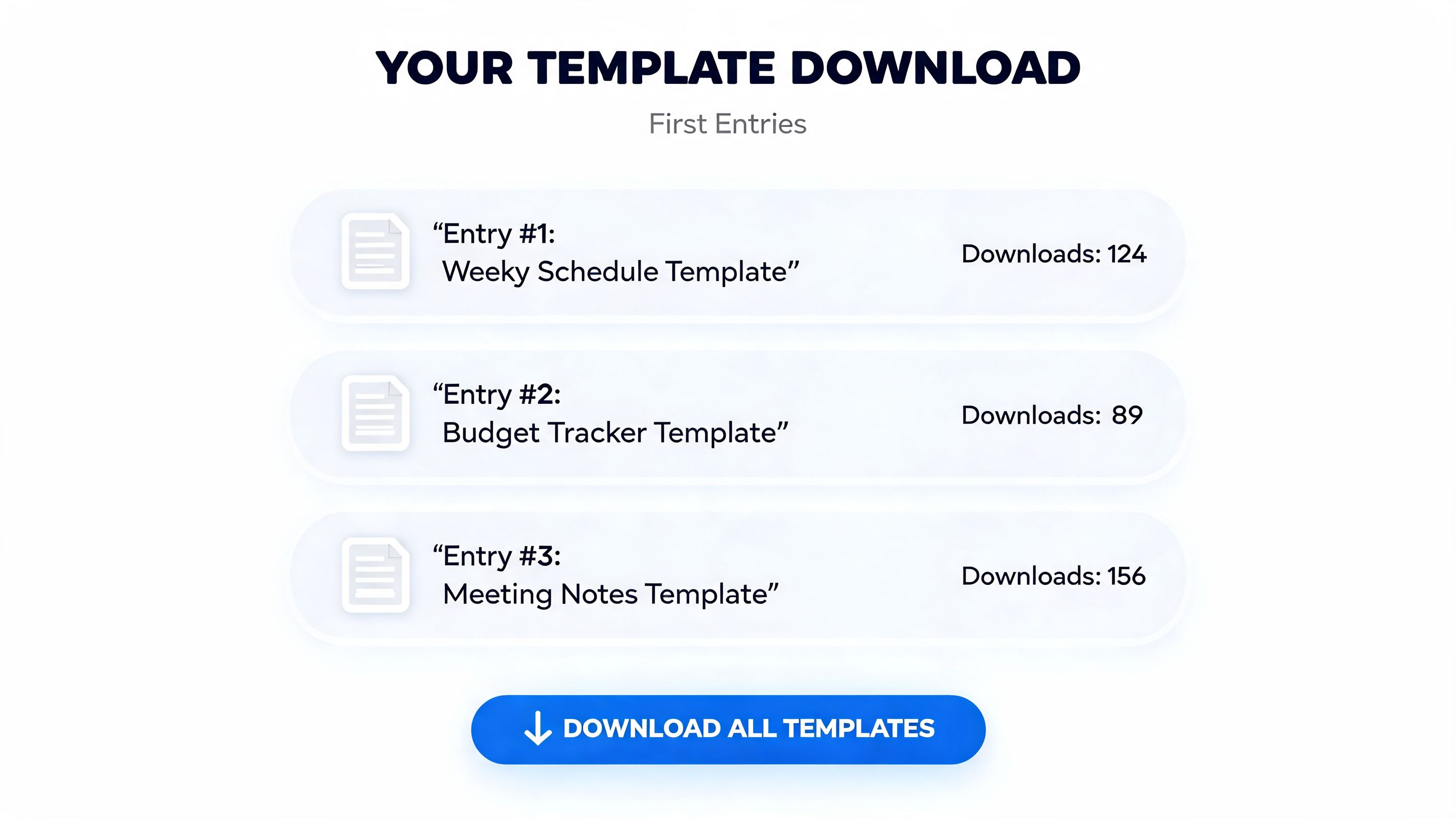 Screenshot from A clean screenshot of the empty Excel template, highlighting the main data entry table and its columns.