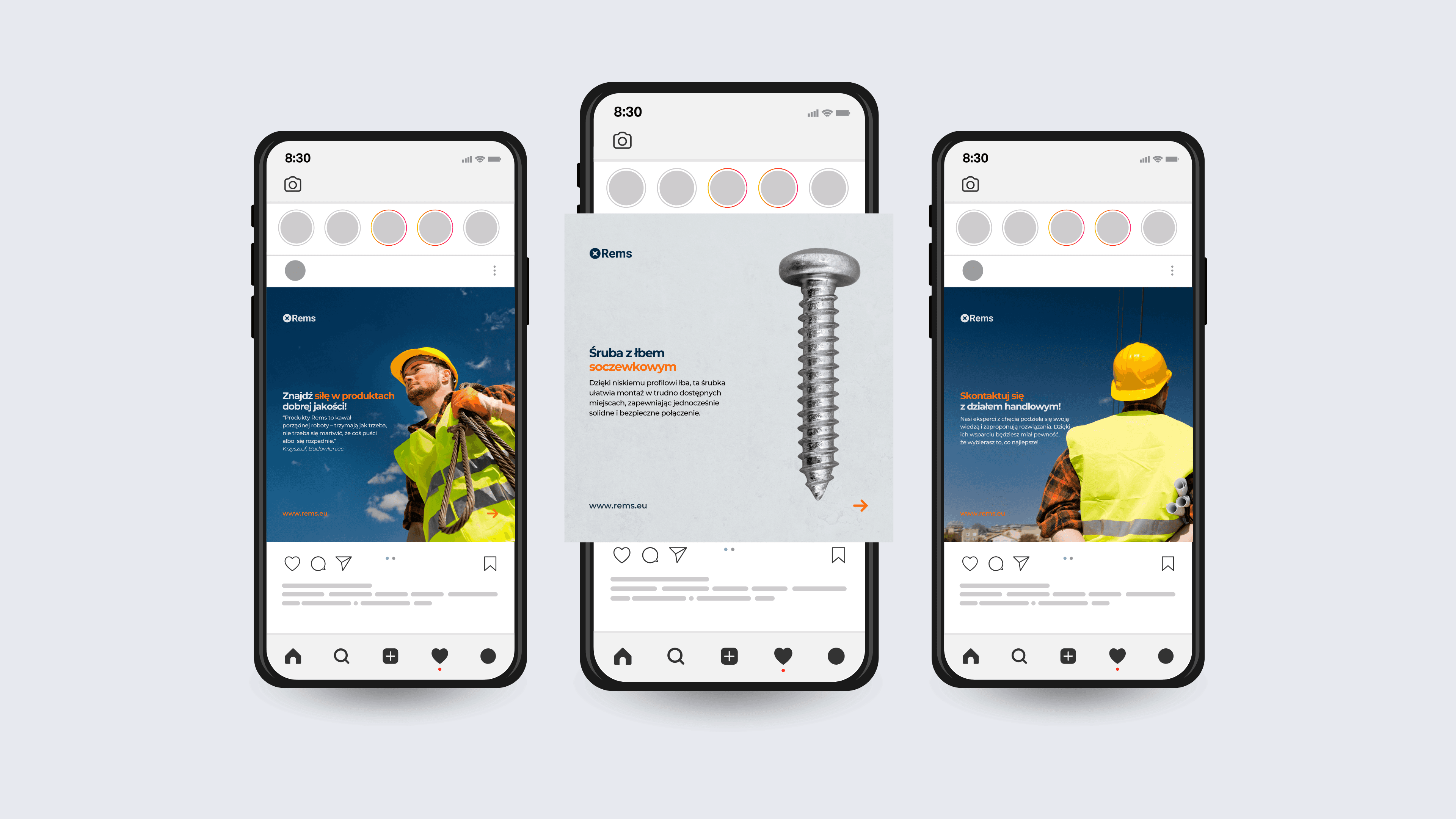 Phone mockup with the app home page