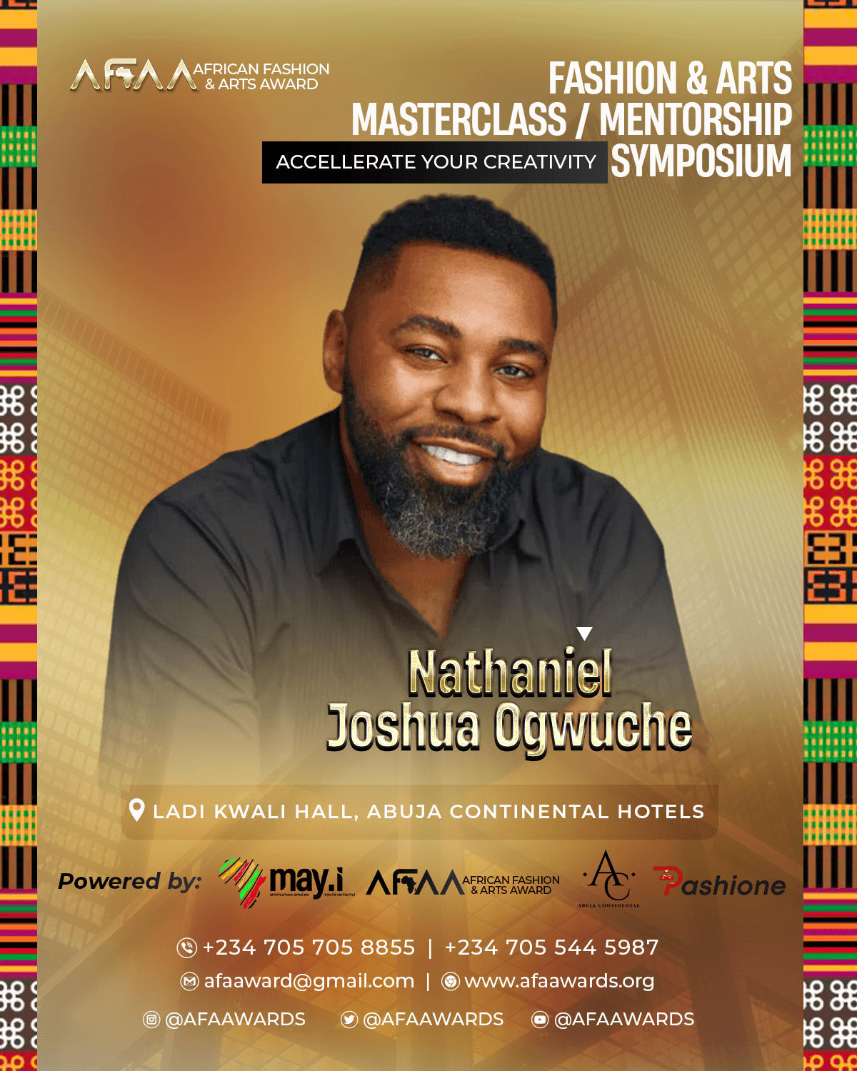 AFAA Masterclass & Mentorship Symposium design