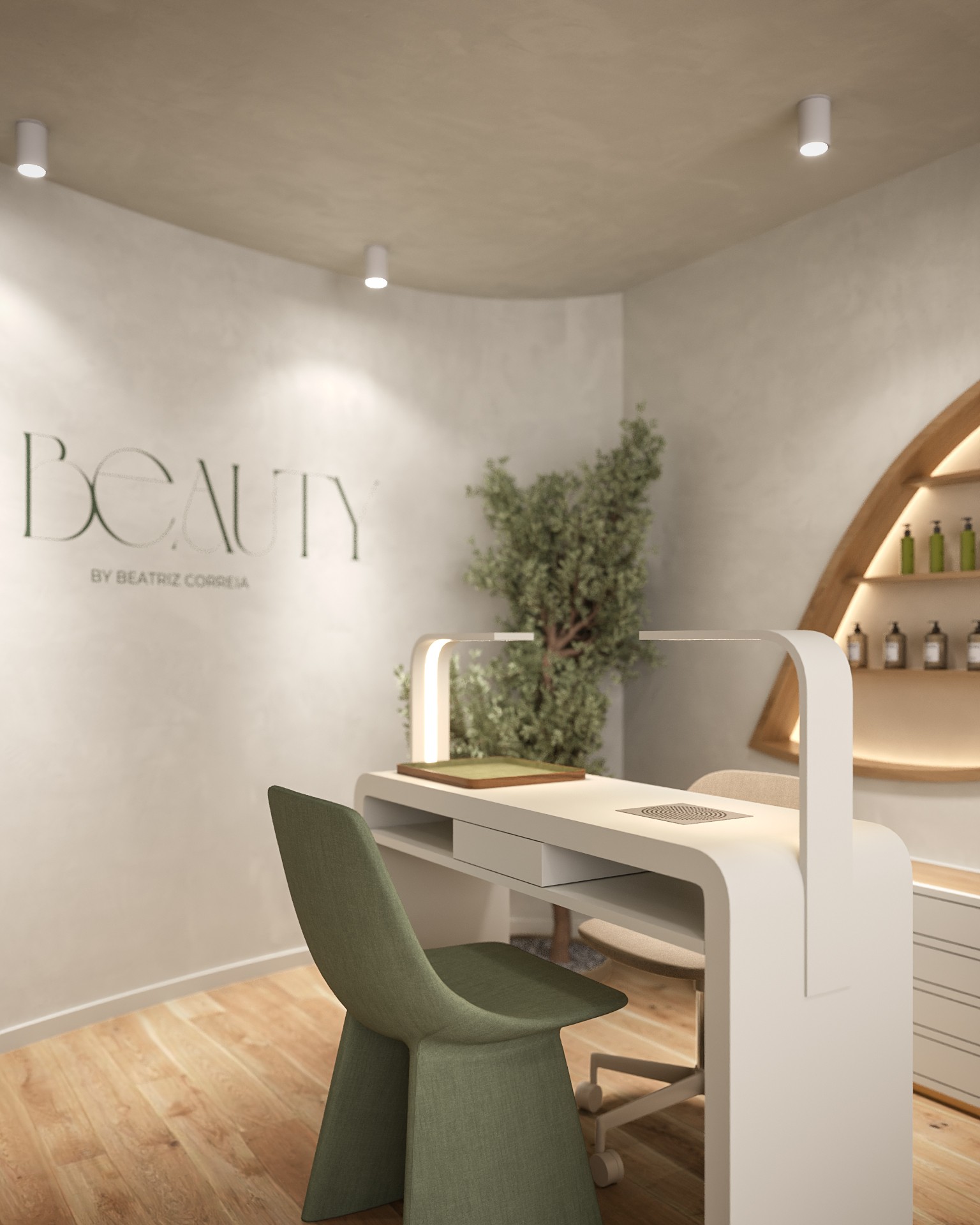 Table salon de beauté design 