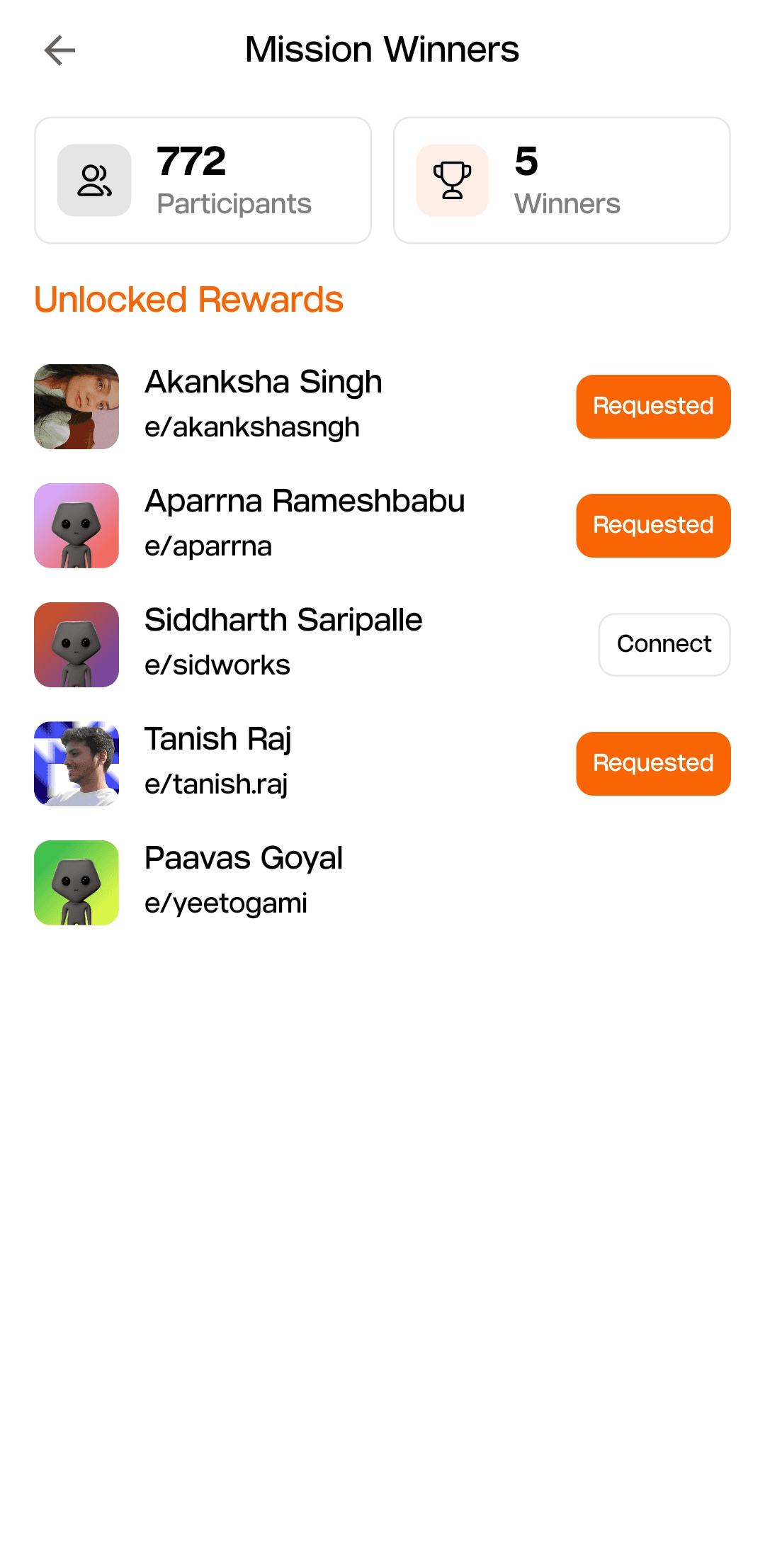Paavas Goyal UI design winner