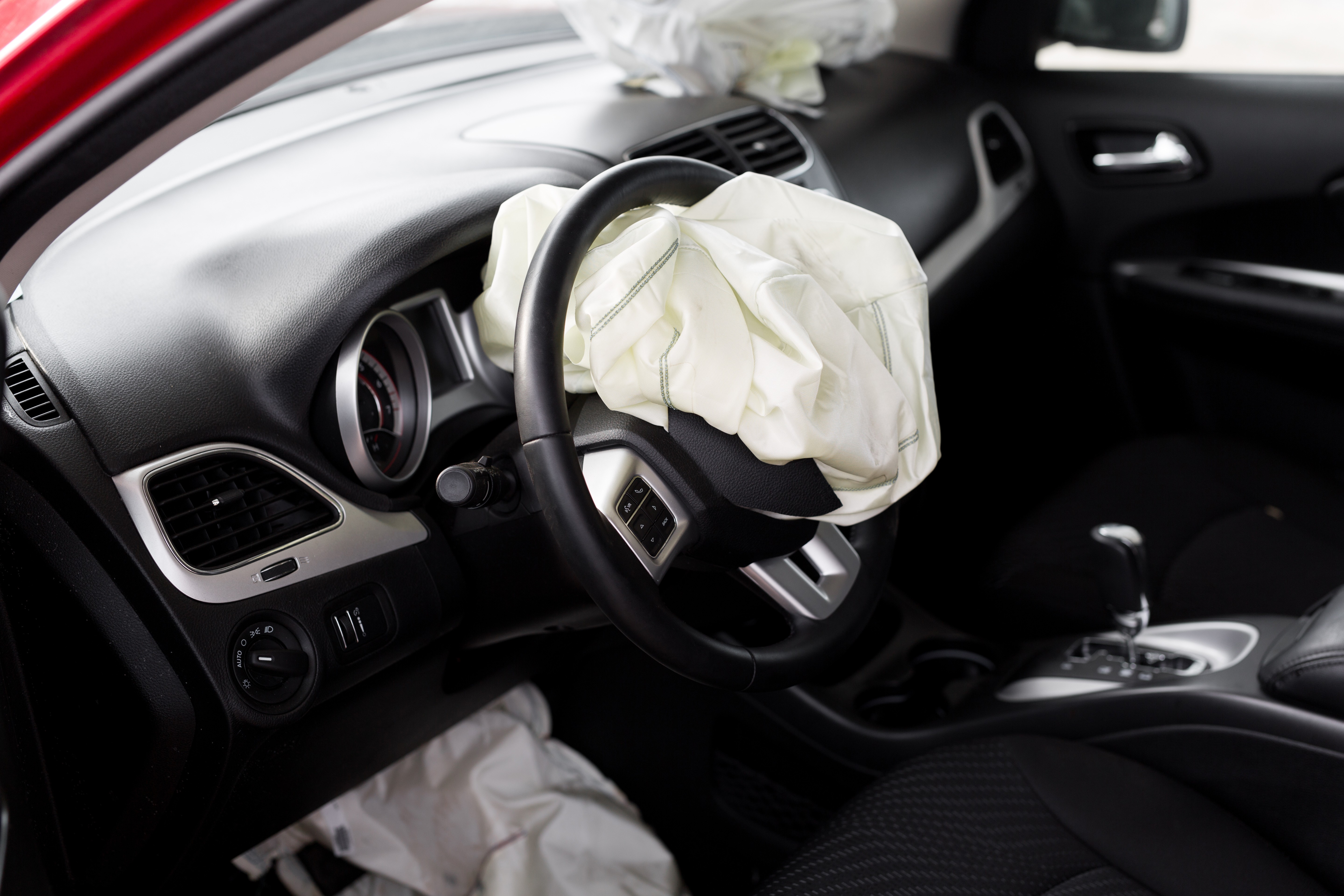 Airbag deployment head injury