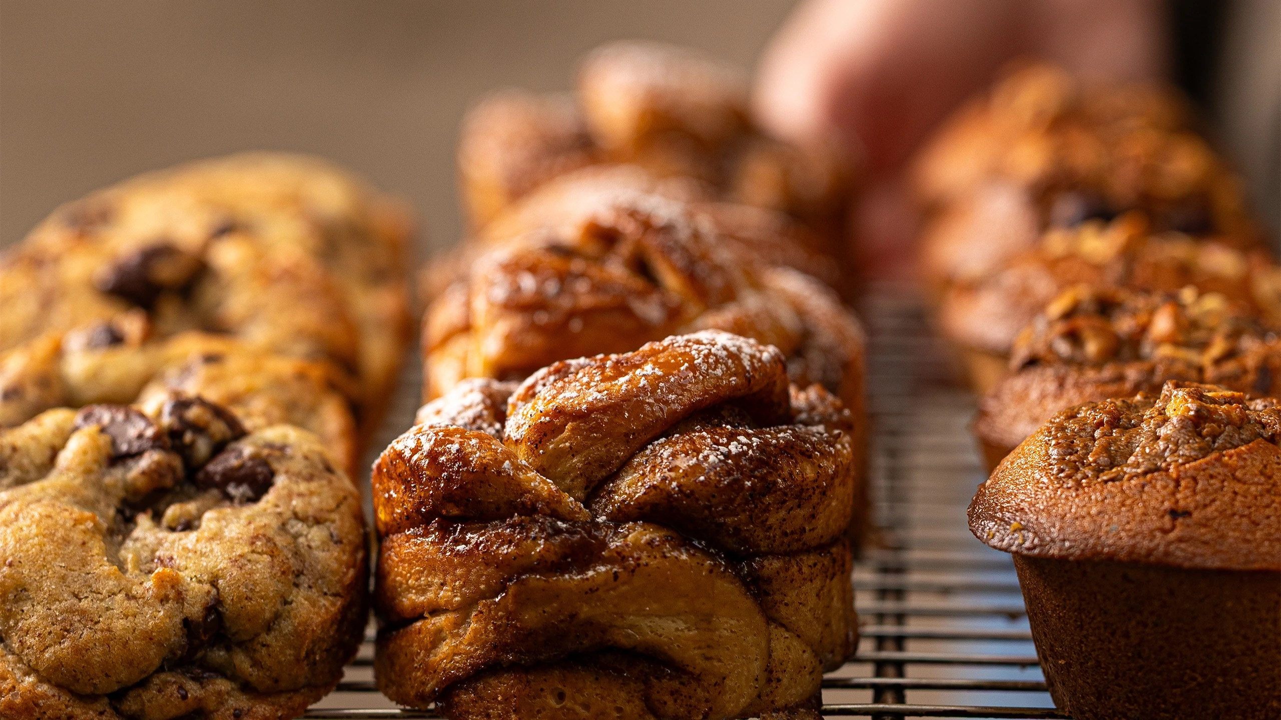 pâtisseries maisons cookies, babka et muffins