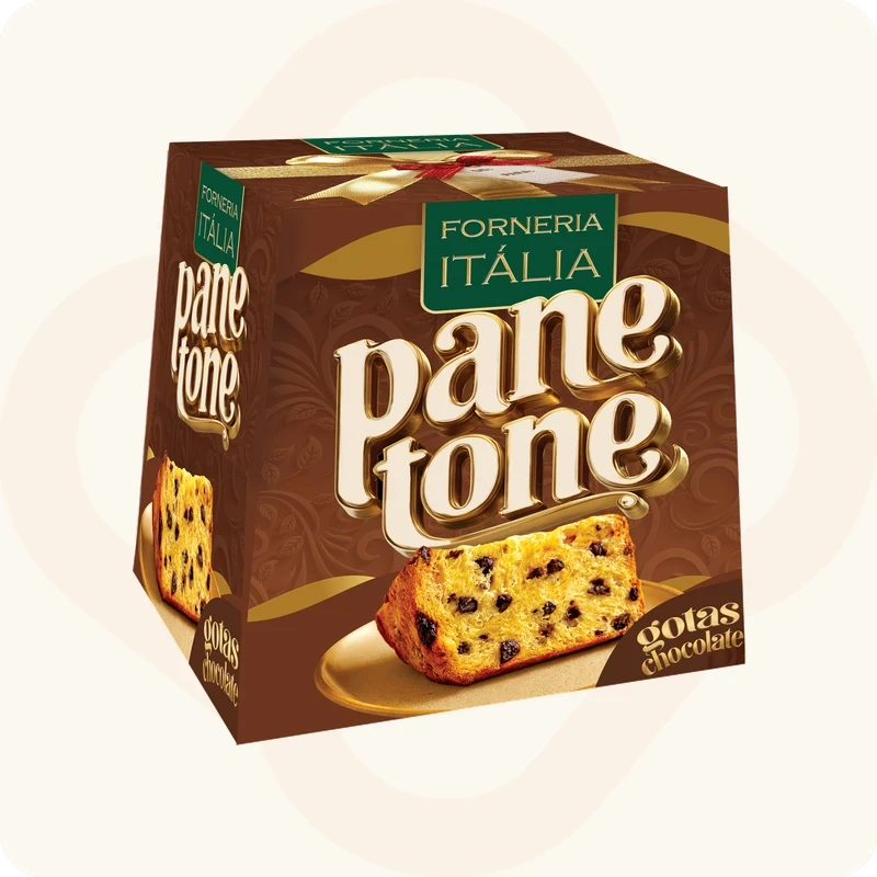Panettone Forneria Itália Gotas de Chocolate