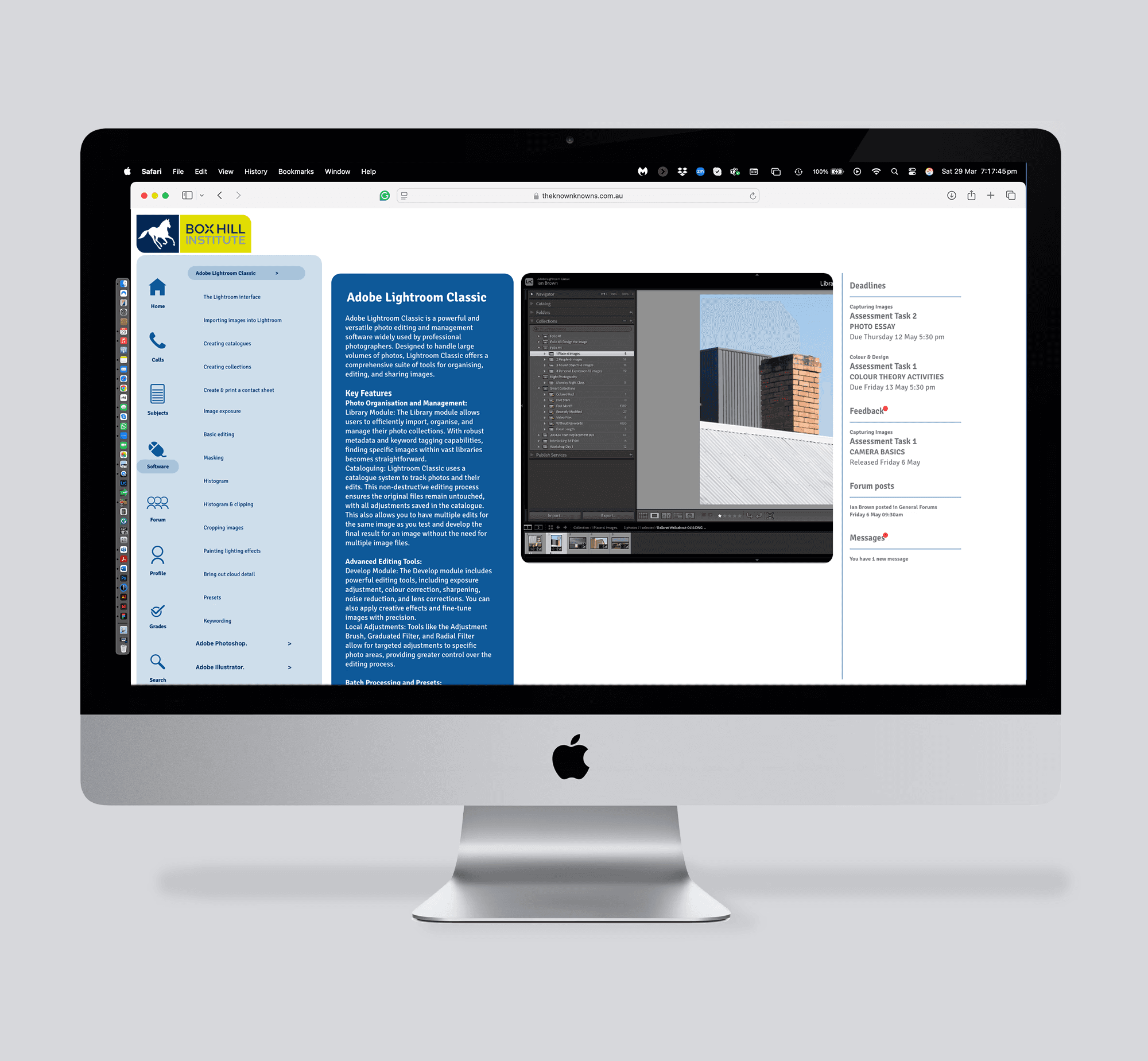 Mock up of the A D F website design