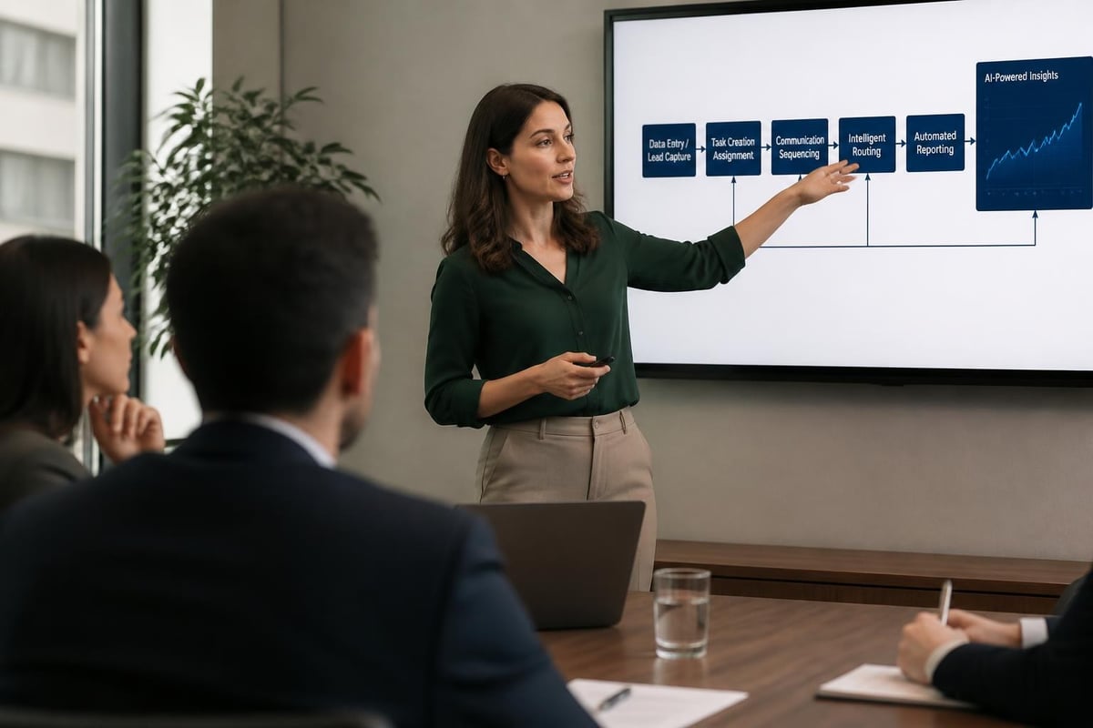 CRM automation workflow