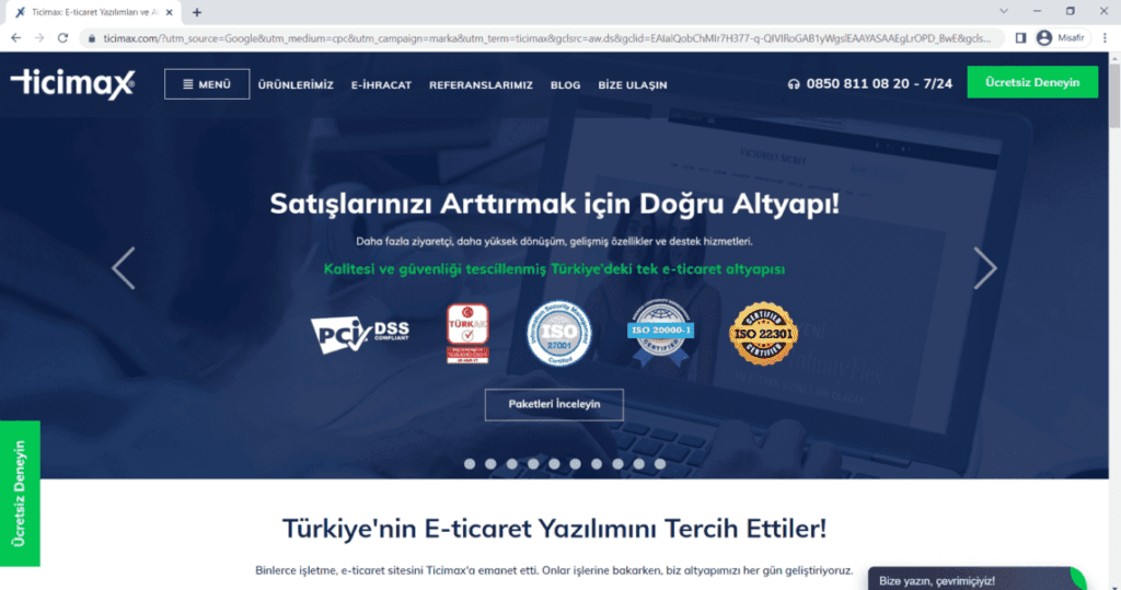 ticimax, e-ticaret, satış, onine satış