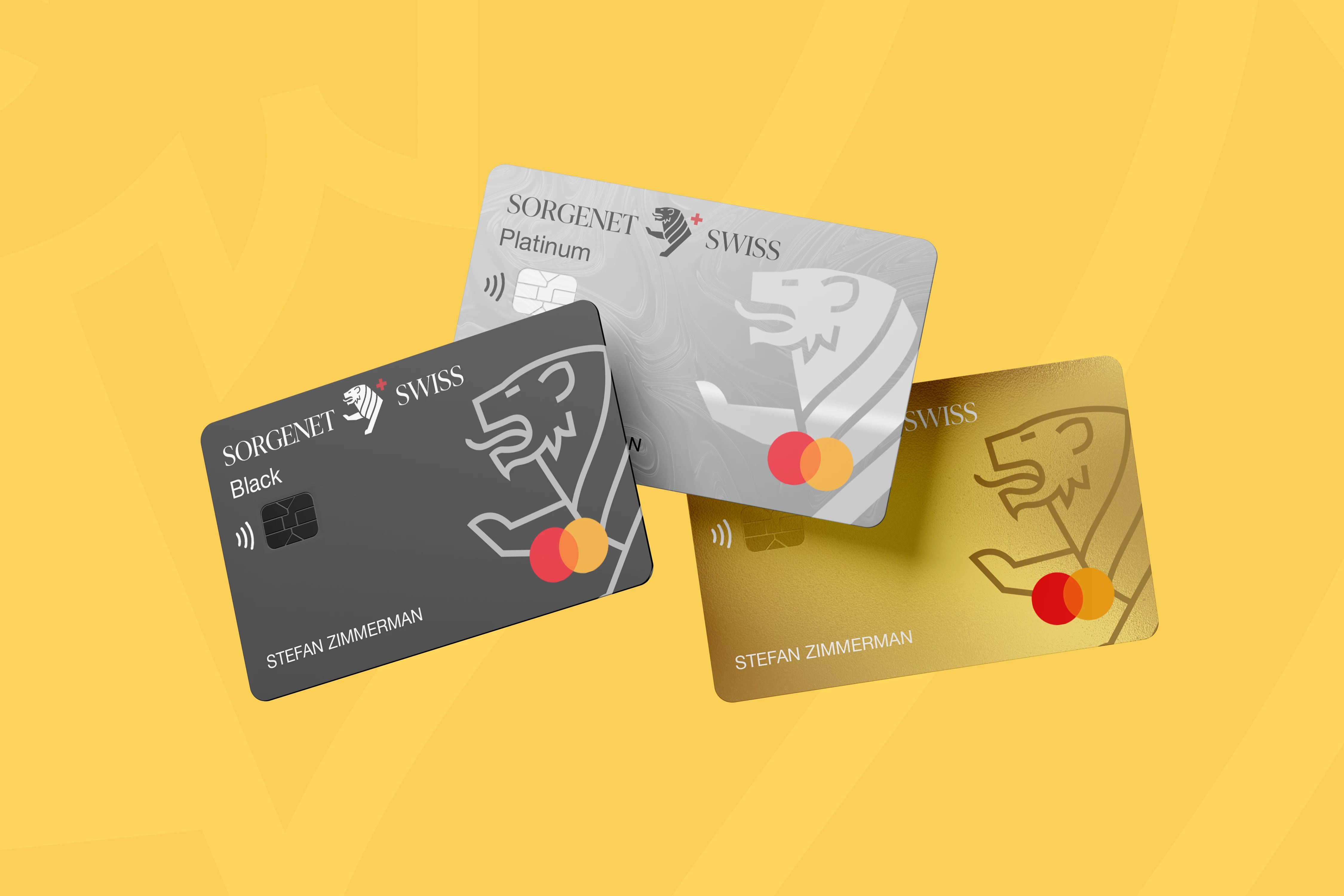 Branding credit card swiss bank design