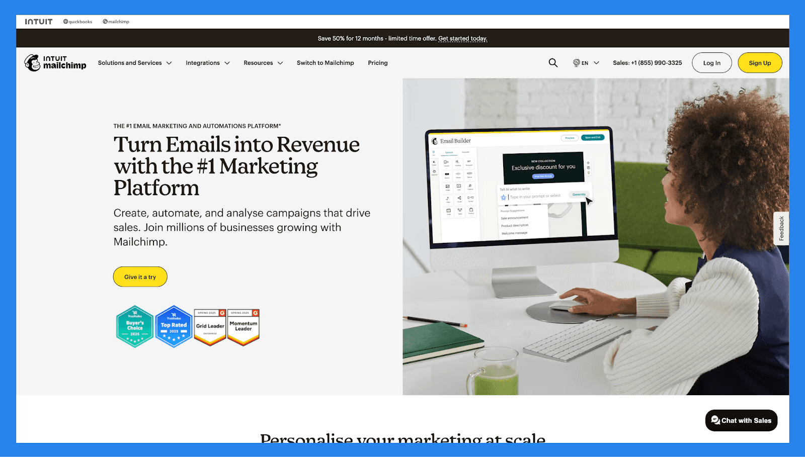 Mailchimp – Best for: Email-first lead nurturing