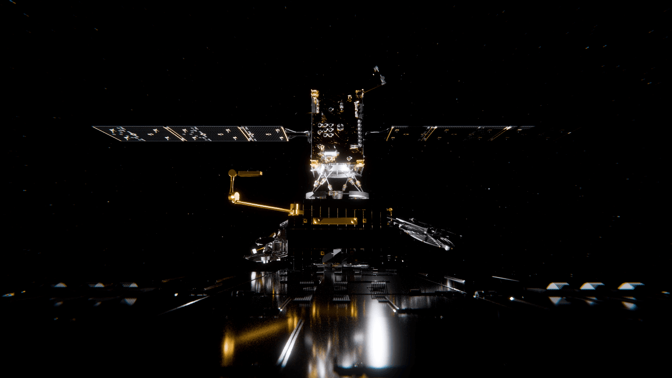 Artist’s impression of Phoenix approaching a client satellite © ClearSpace.