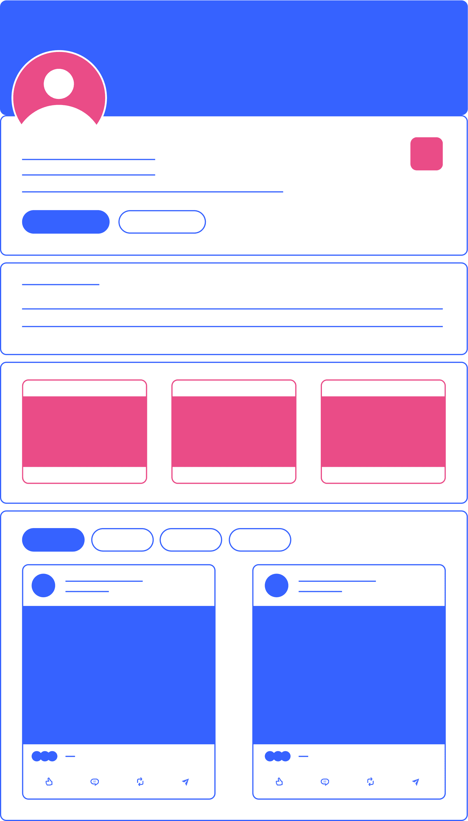 LinkedIn profile illustration