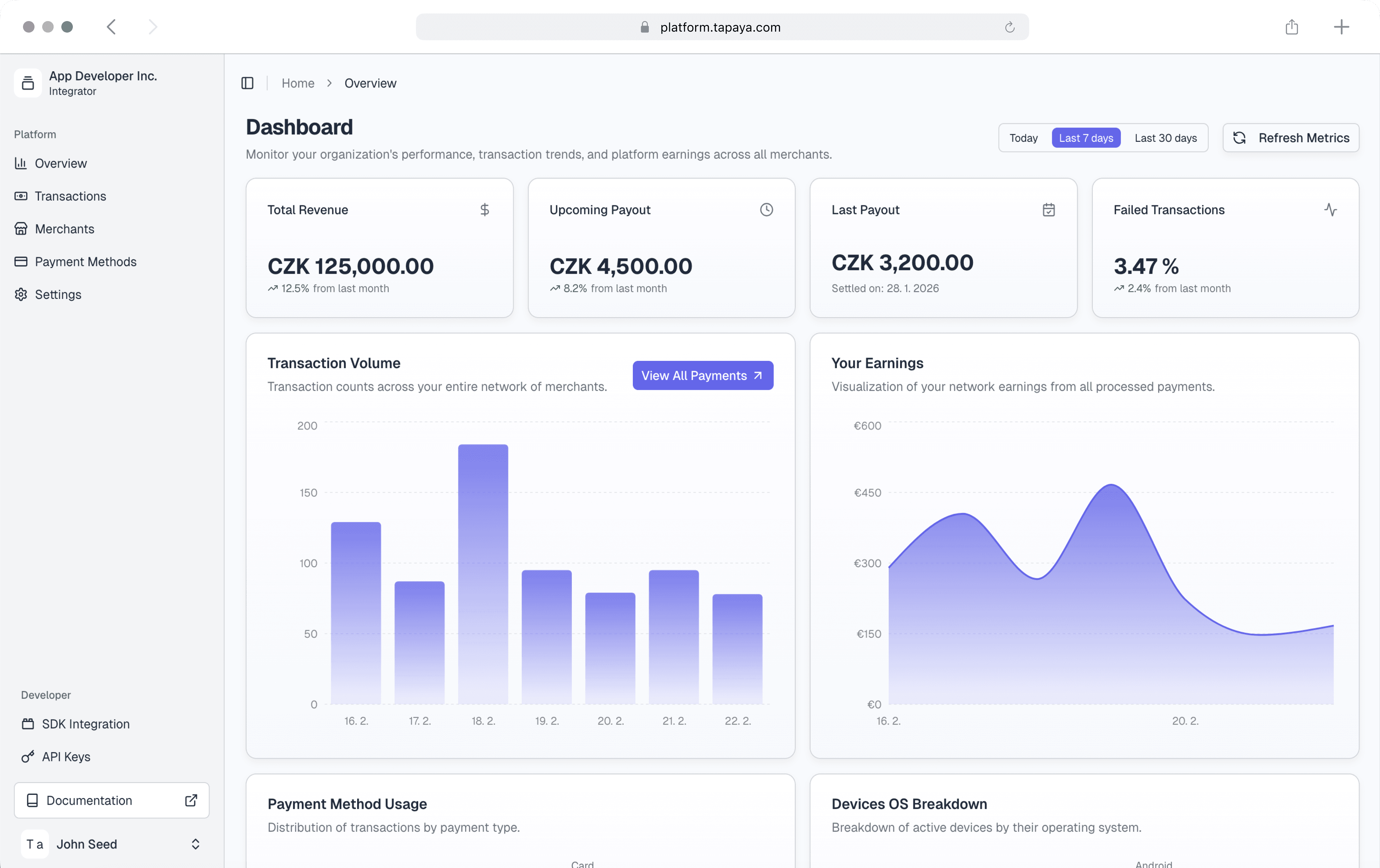 An image of Freelio's budget ui