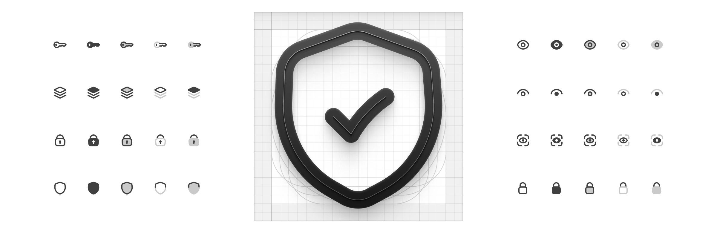 Security icon, lock and shield graphic, digital cybersecurity, safe symbol, modern protection design, secure access, data safety, privacy, UI security vector, defensive technology icon.