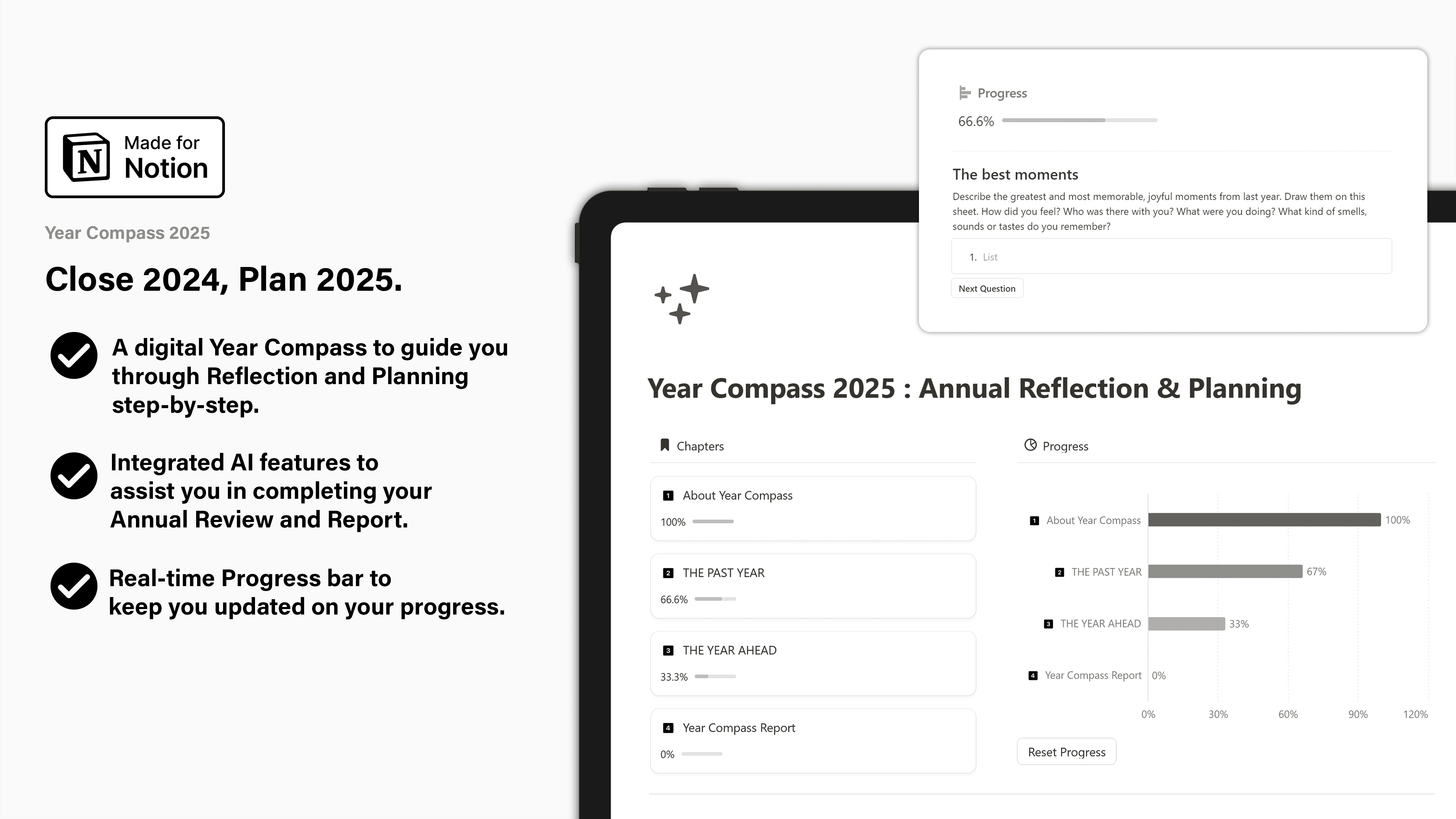 Notion Year Compass 2025 Banner Image