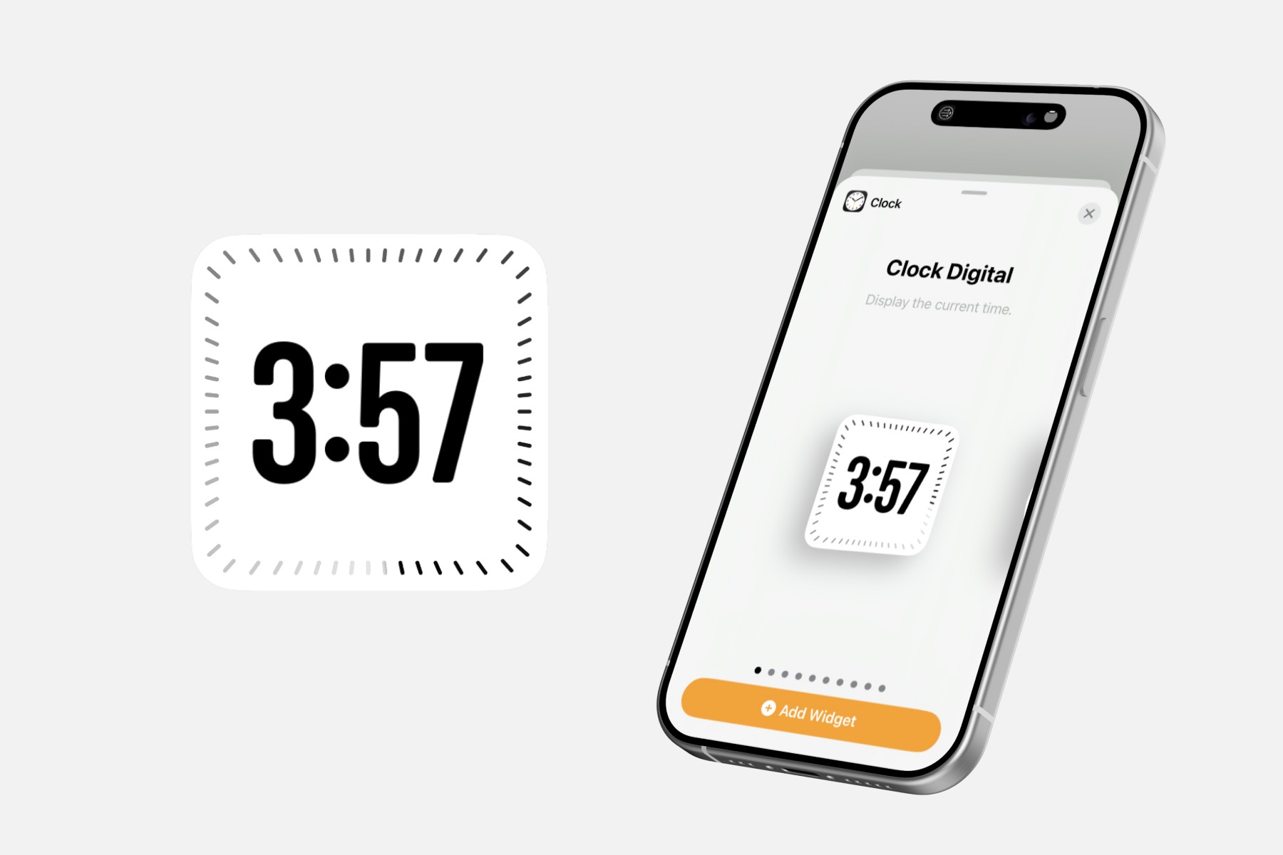 Clock Digital Widget