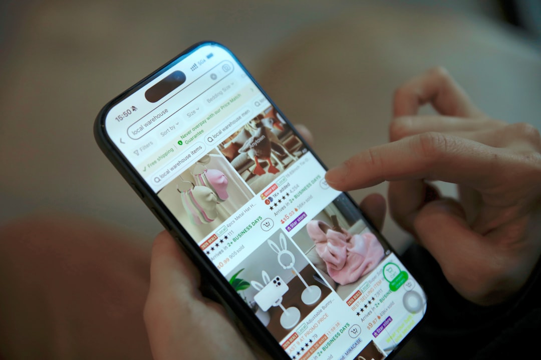 high-speed mobile shopping experience on a smartphone
