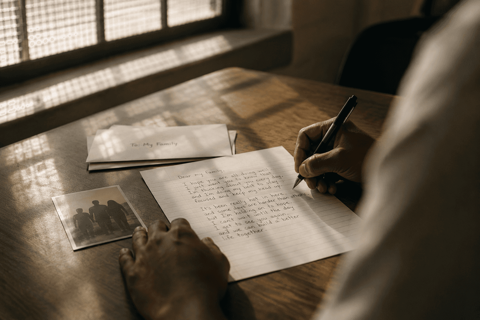 Illustrative letter-writing image representing careful story review.