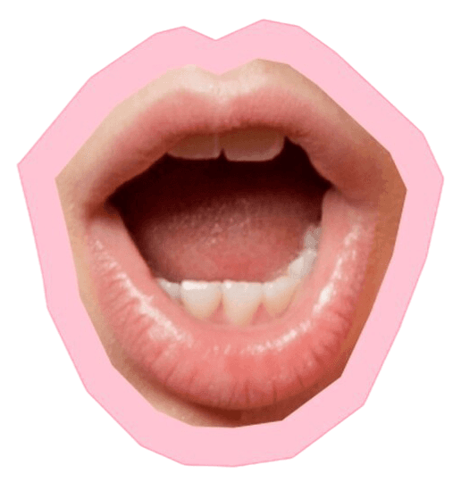 mouth open