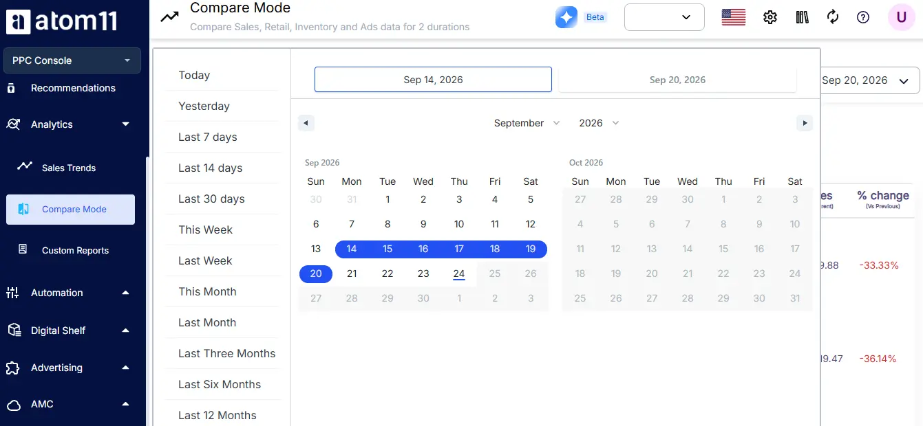 Compare Mode