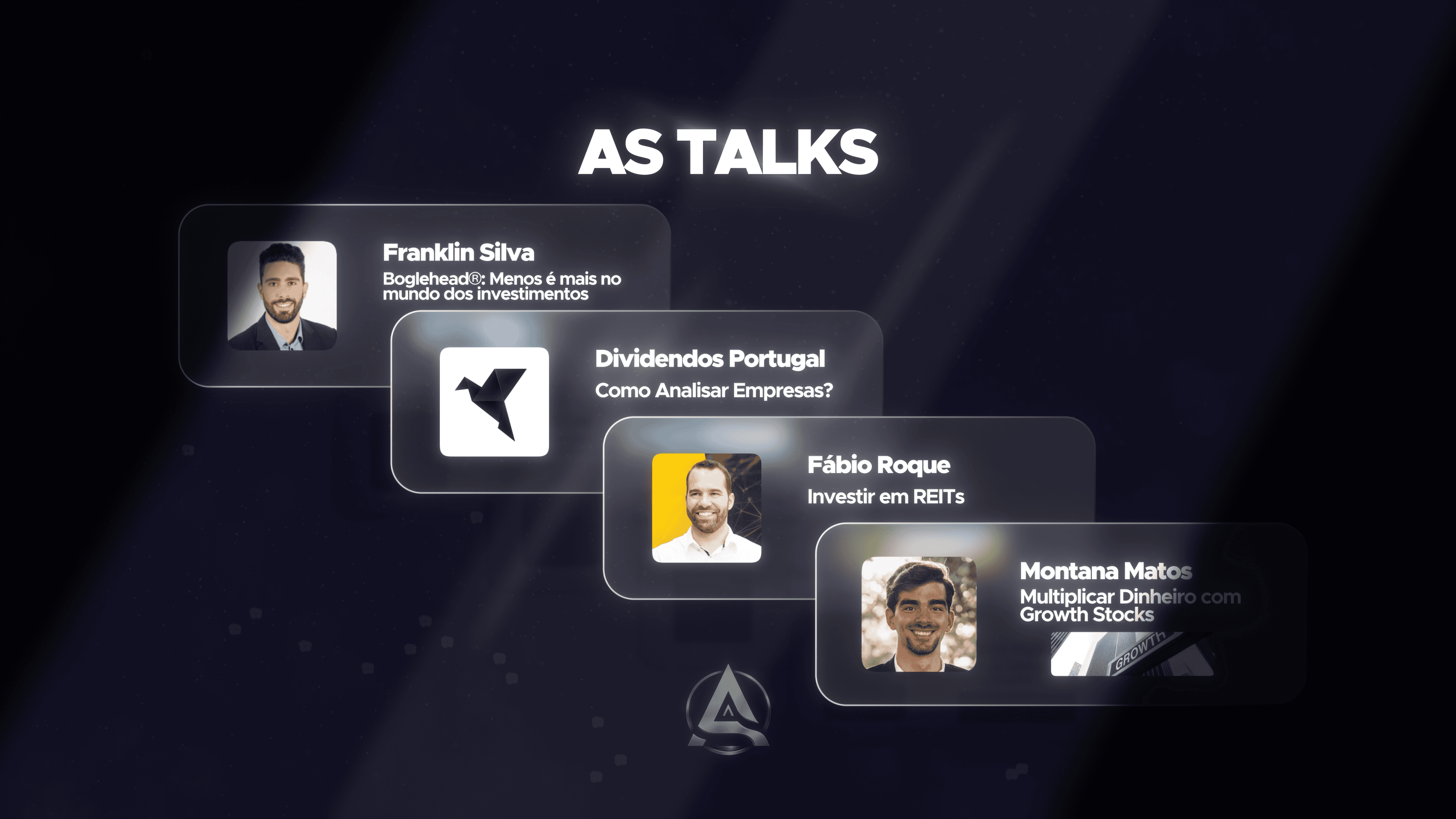 AS TALKS LIVESTREAMS COM ESPECIALISTAS FINANÇAS