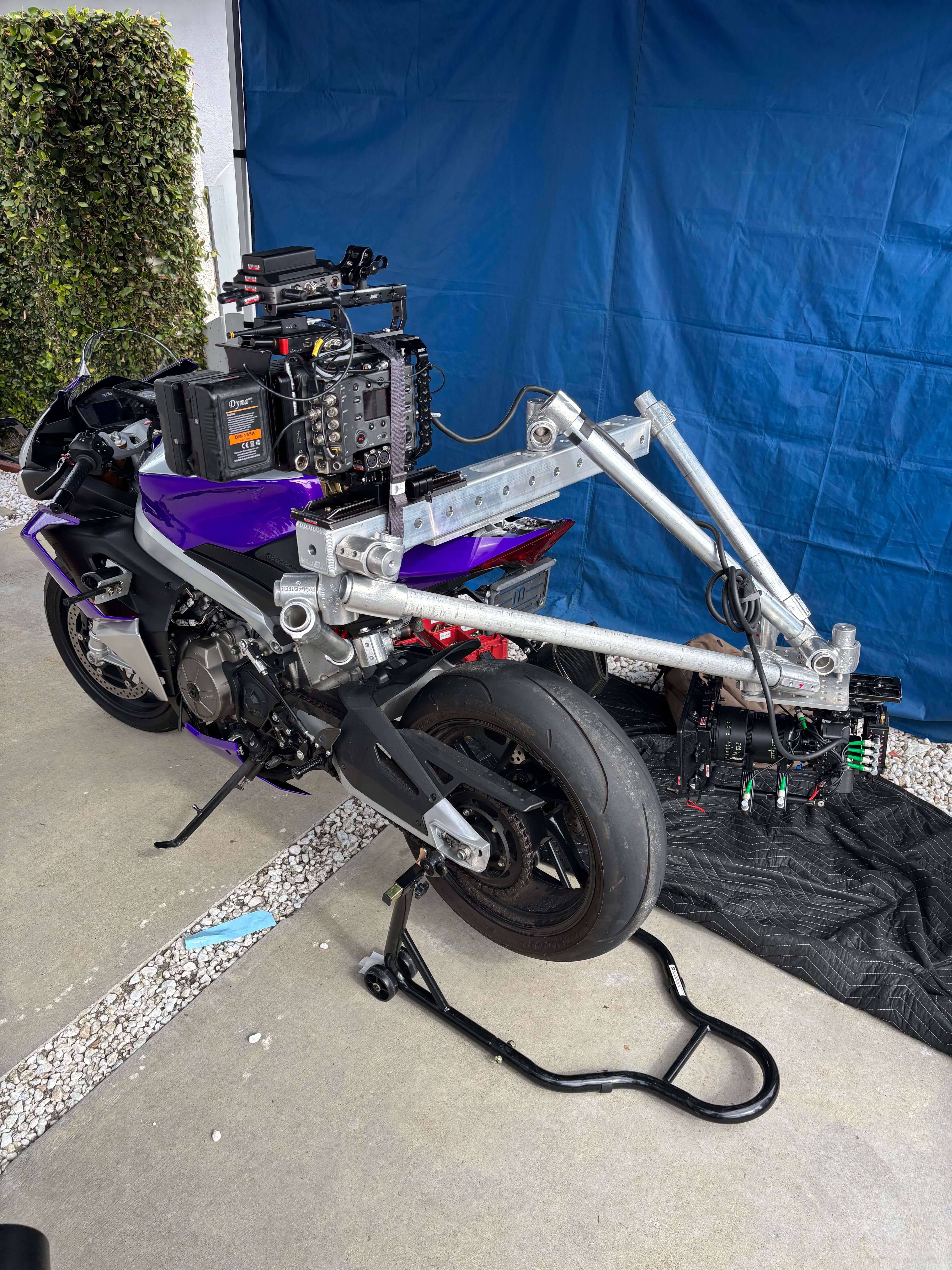 rialto rigged to a street bike with M3FX truss