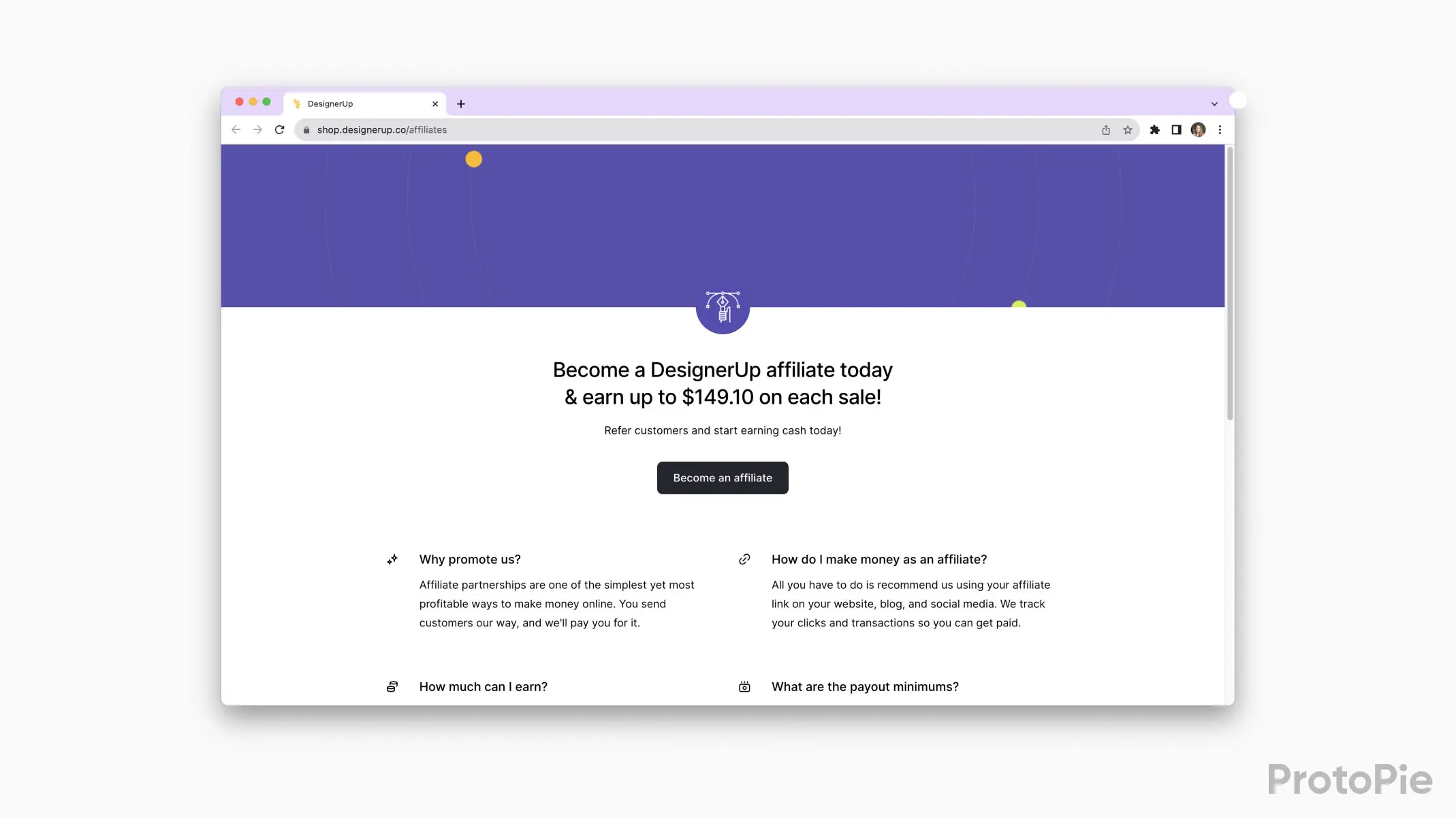 Designer Up アフィリエイト