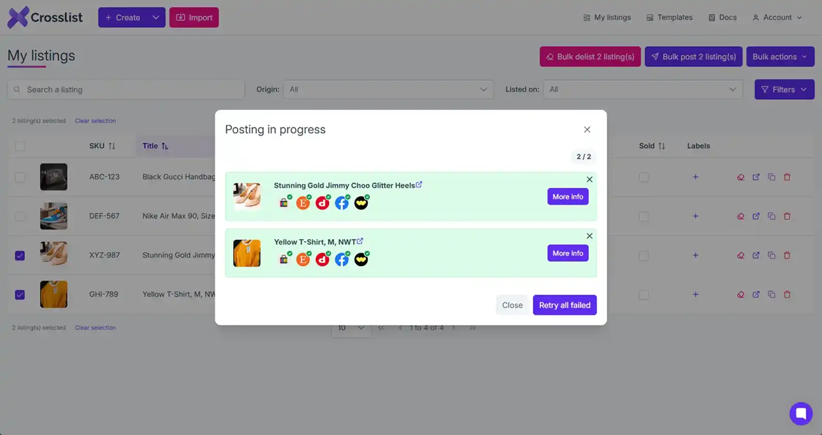 Crosslist Autoposting