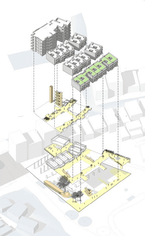 Axonometric view of the Design