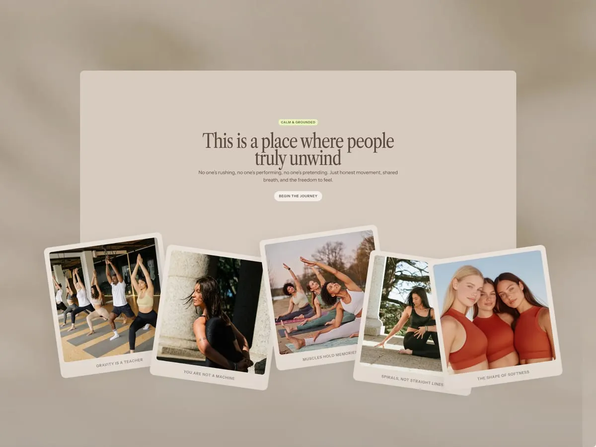 detail image 3 of the hollow-wellness framer website template