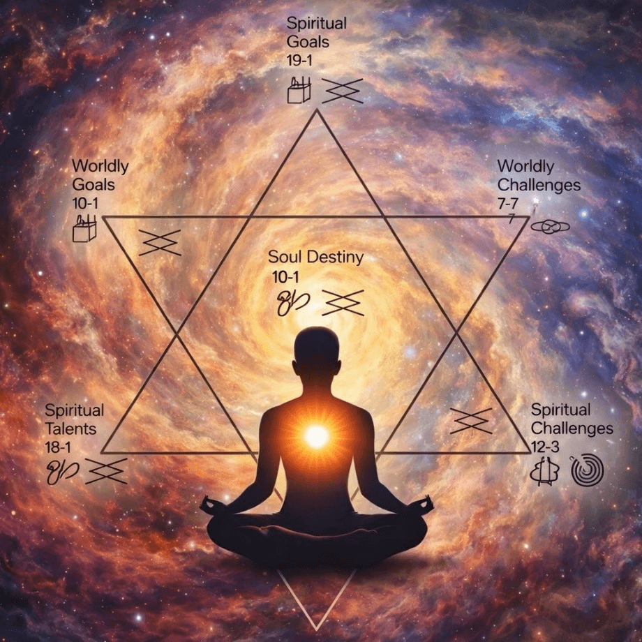Star of creation illustration