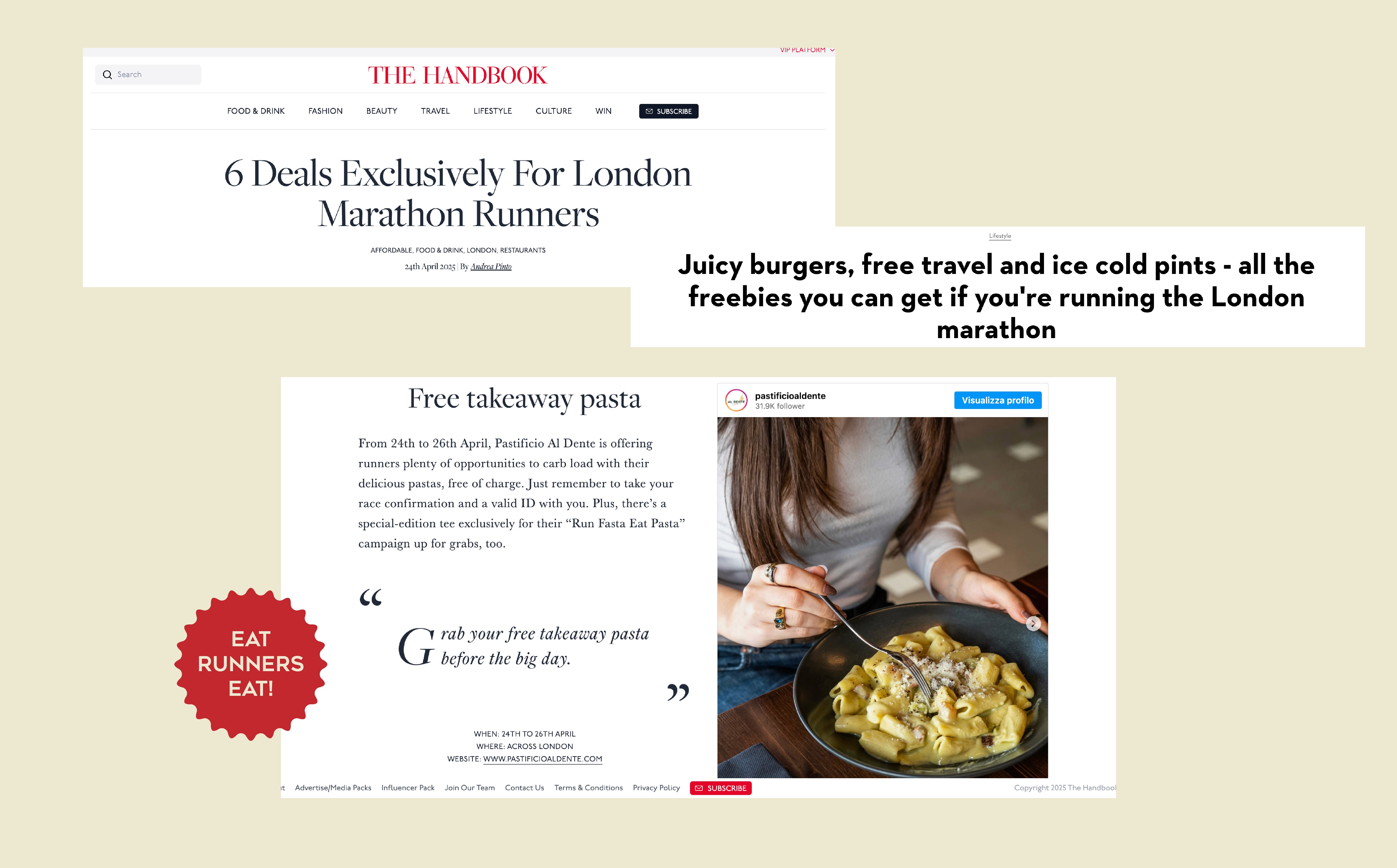 Concept del progetto di pasta al dente