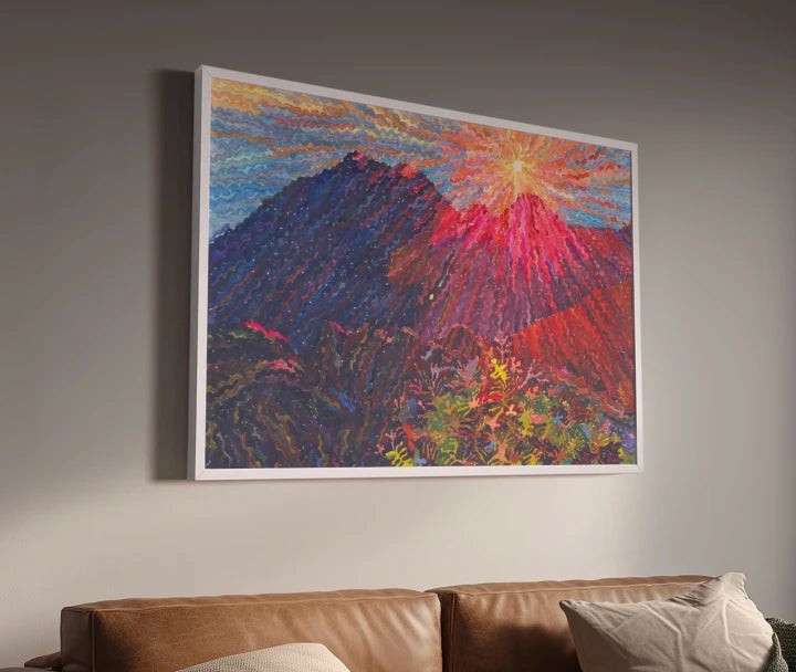 premium art poster and canvas prints, with originals available, from QART , of the artwork " Haleakala National Park "