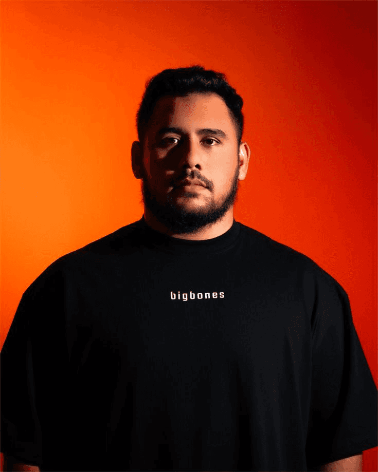 Guy with orange background potrait