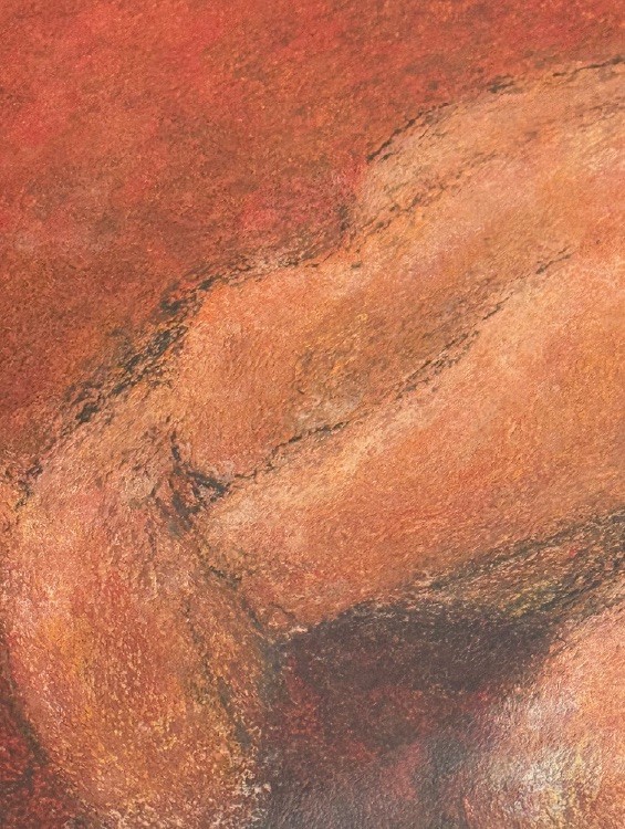 Earth Weeps, 2020. Pastel on paper. by Barbara Walker.