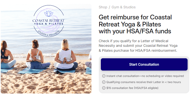 Coastal Retreat Flex checkout