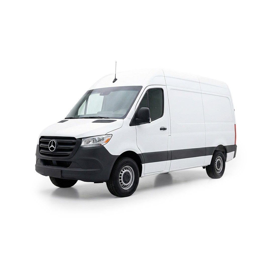 Weißer Mercedes-Benz Sprinter 315 CDI mit 150 PS, großer Transporter zur Miete in Heidelberg für Umzüge und umfangreiche Transporte.