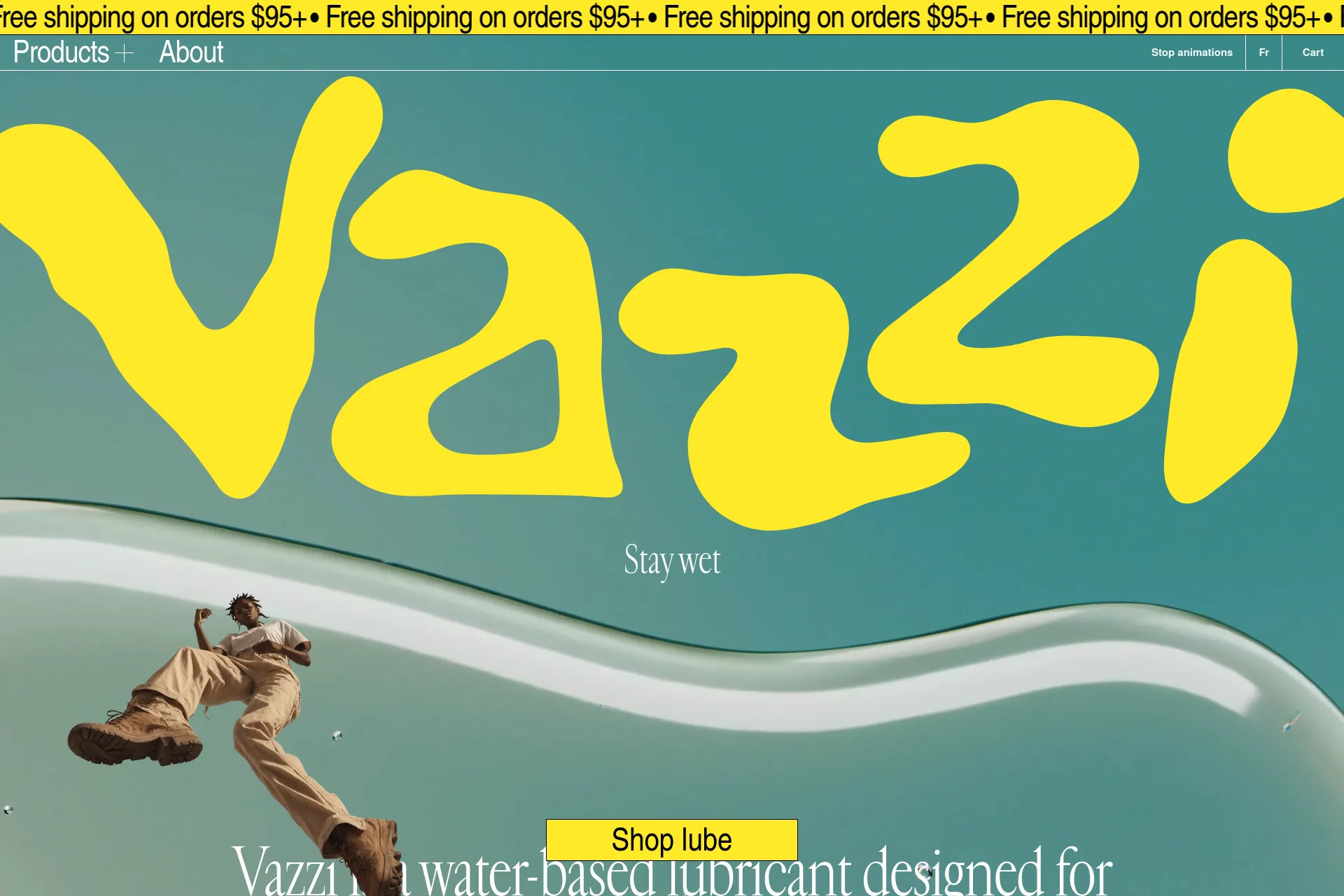 Screenshot of Vazzi website