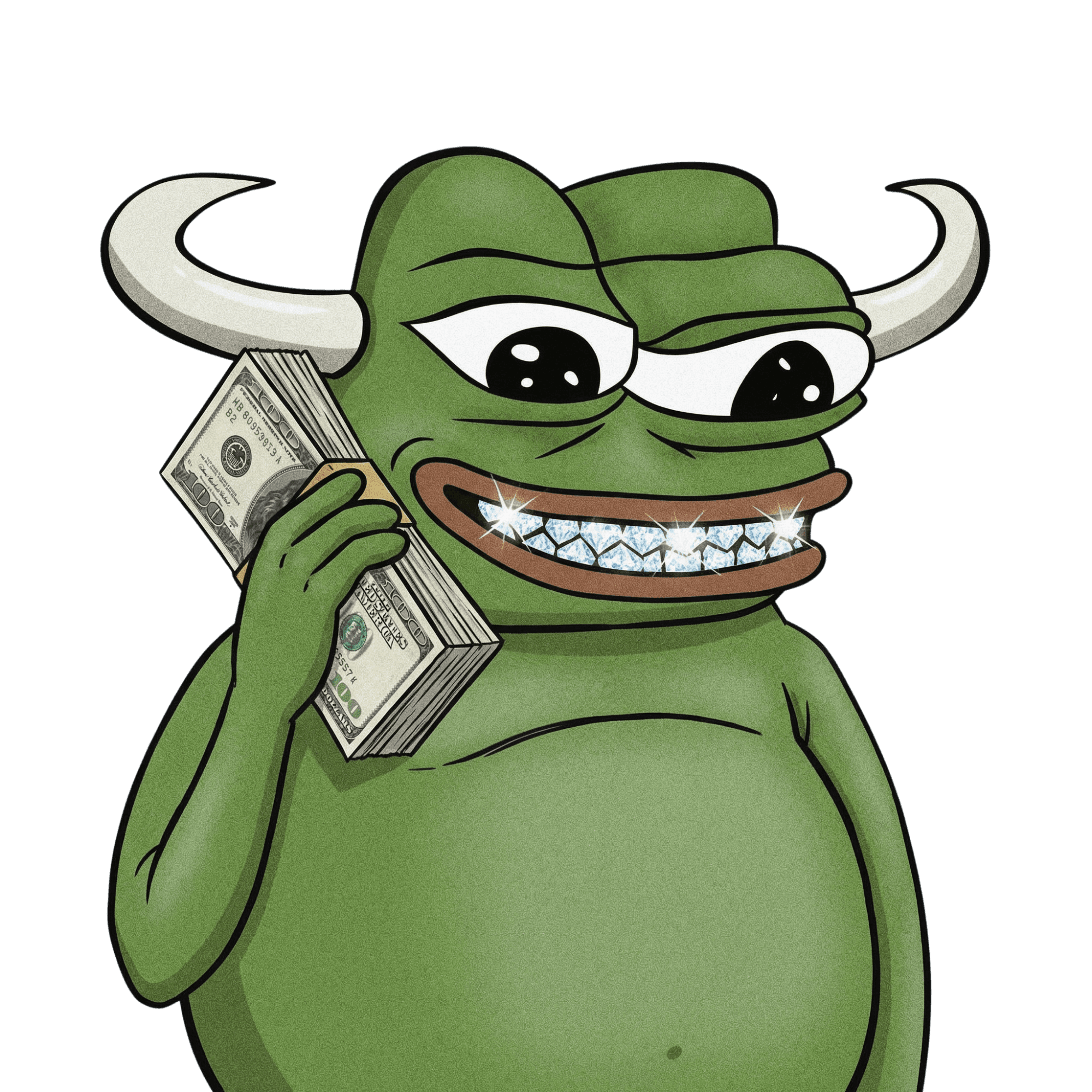 illustration of a safe shaped character counting dollar bills