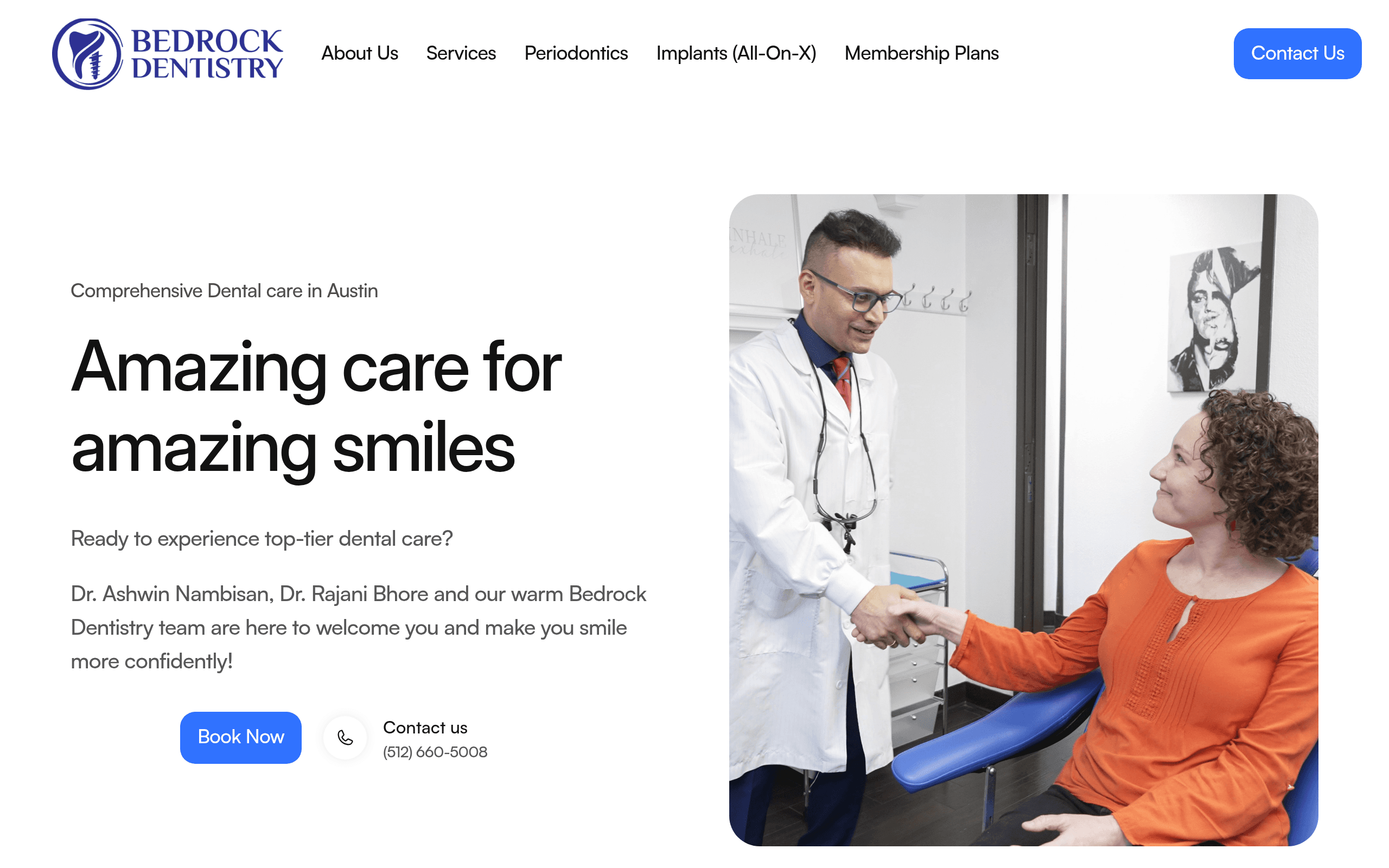 Bedrock Dentistry (with in-house specialty brand Bedrock Laser Periodontics & Implants) Screenshot