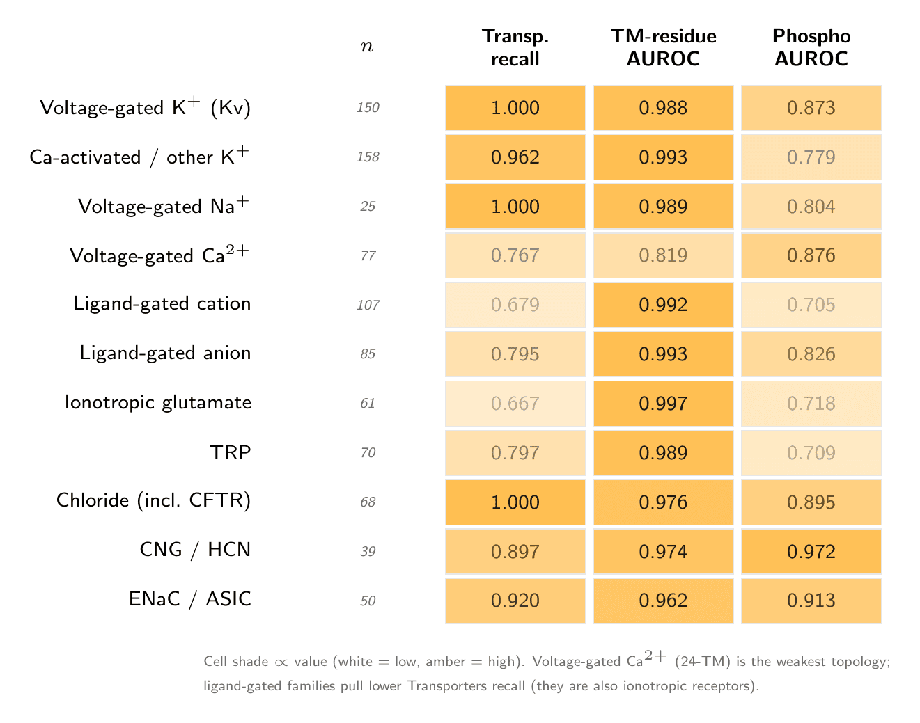 Orbion's AstraPTM2 Machine Learning Model's PTM Predictions on an Example Protein