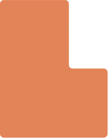 Floating letter illustration spelling “Hello!” using the Partners for Independence custom type.