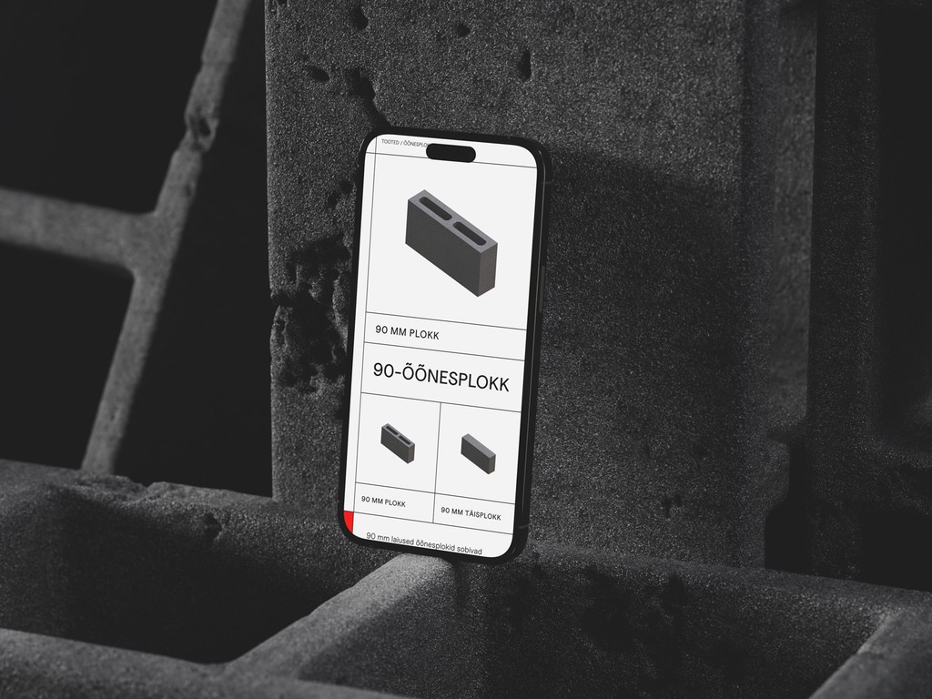 Phone in a dark environment placed on a masonary brick.