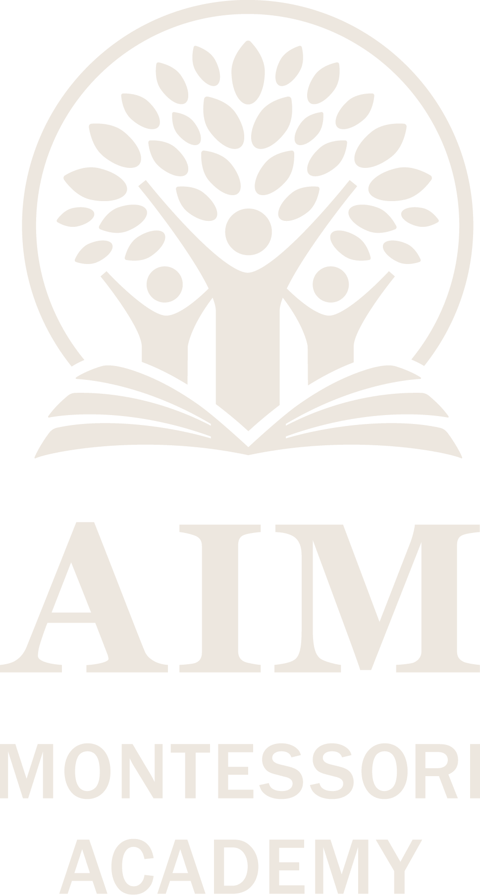 Aim Montessori Academy vertical logo