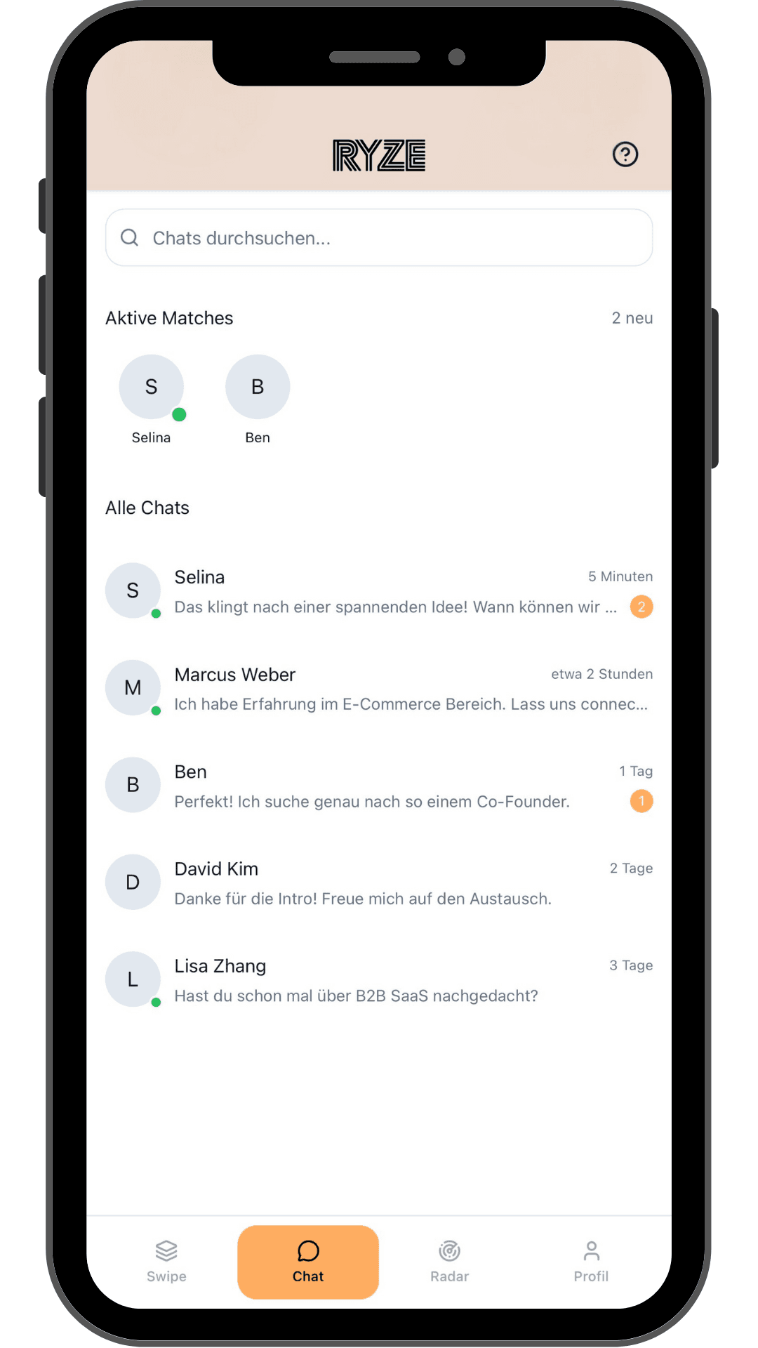 Standortfreigabe Hinweis, lokale Co-Founder Suche