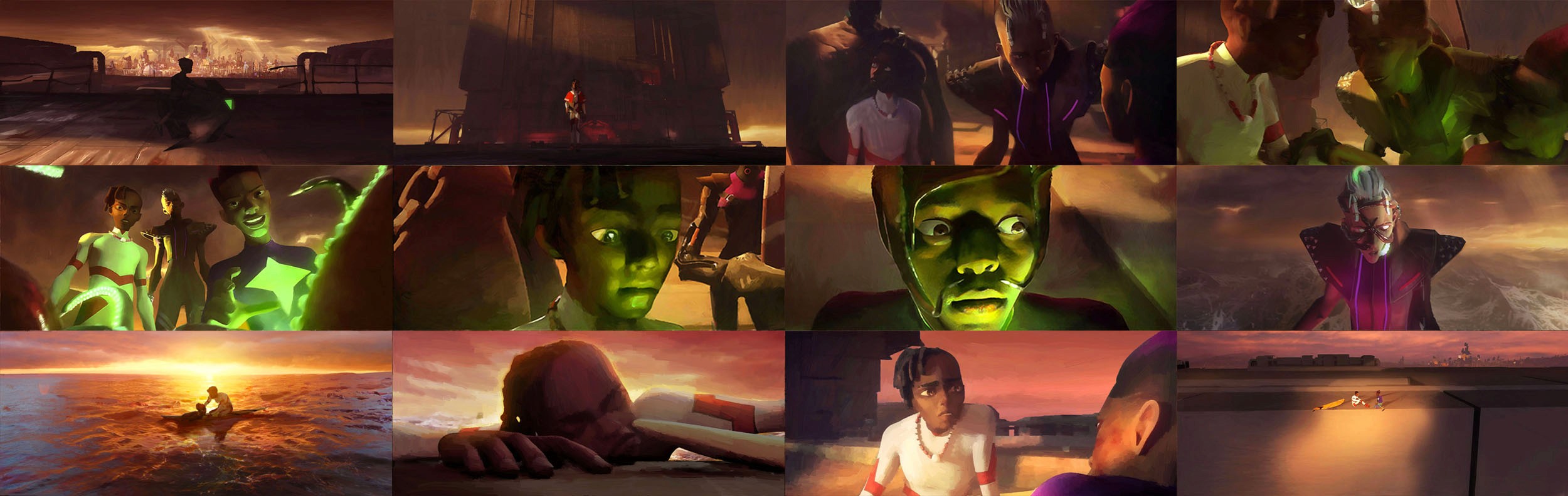 Kizazi Moto final concept art – world design balancing cultural identity and futuristic energy