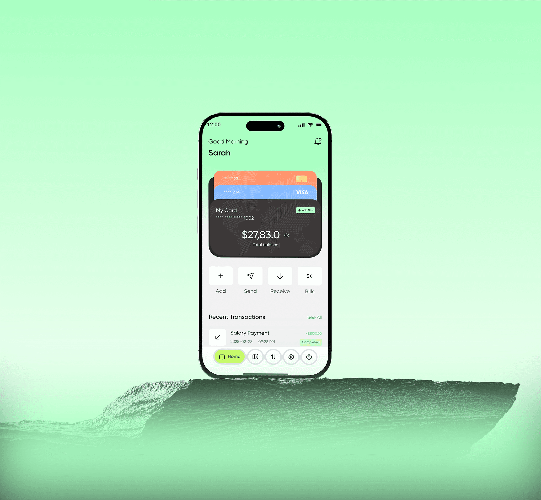 Dynamic abstract visual representing digital marketing, movement, and audience engagement