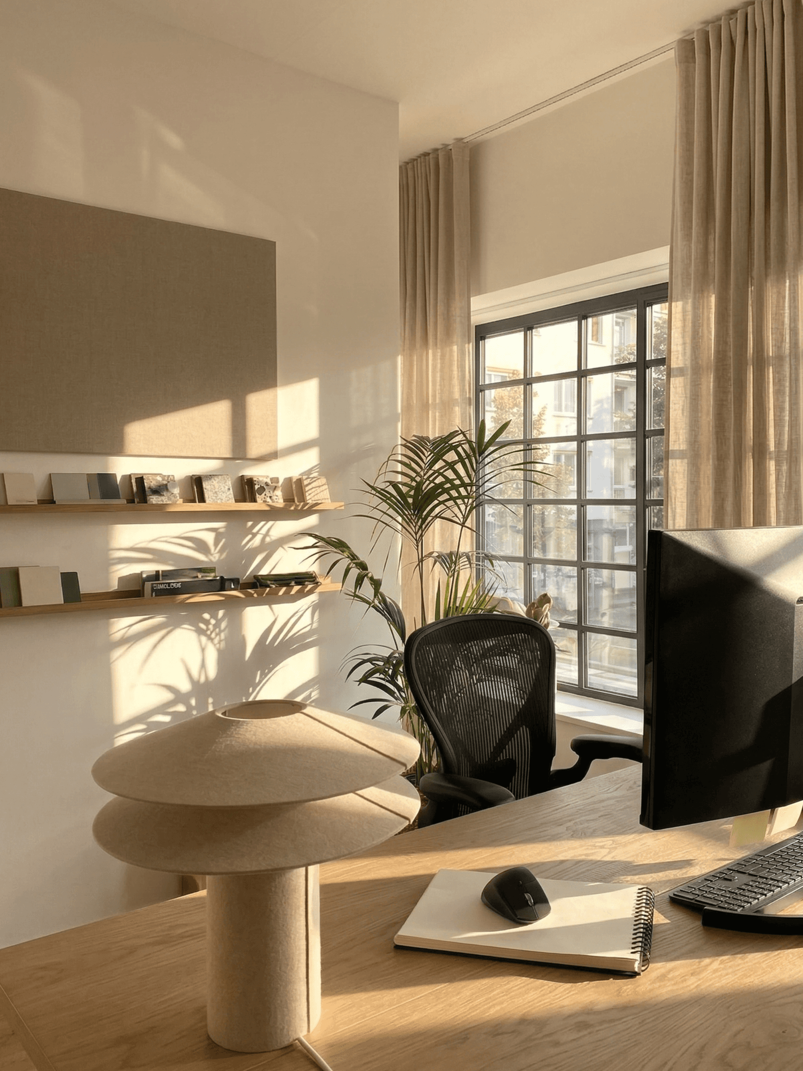 Artisan tool on a piece of textile