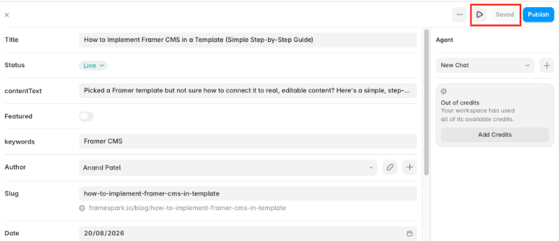 Step 8: Preview, Then Publish