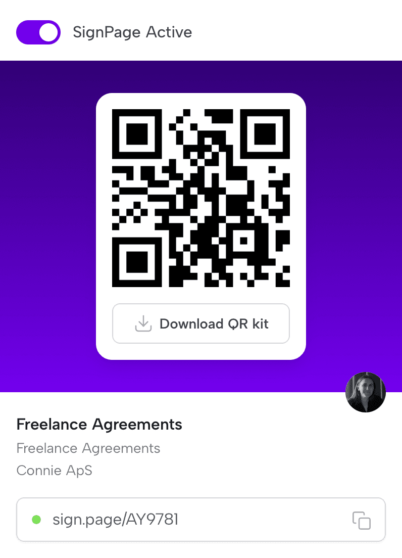 Image of Film set production management tool displaying extras consent form and digital signature for content creators and filmmakers to sign digitally and manage documents. with Connie, eSign for creatives